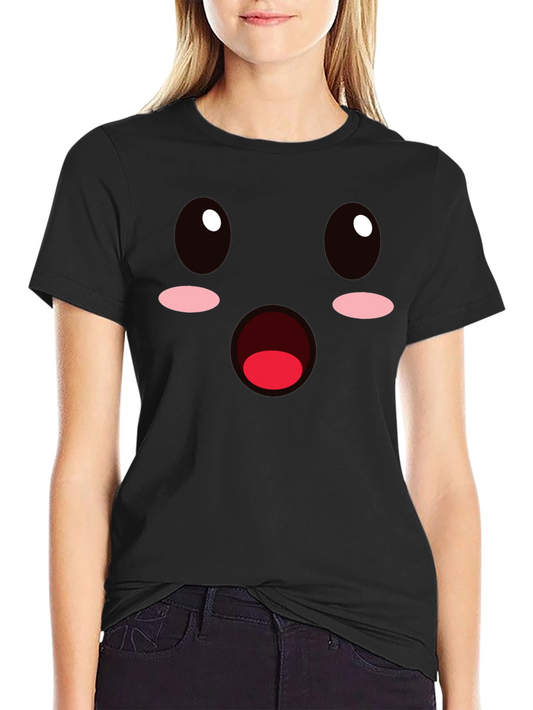 Funny Emoji Face Black T-Shirt