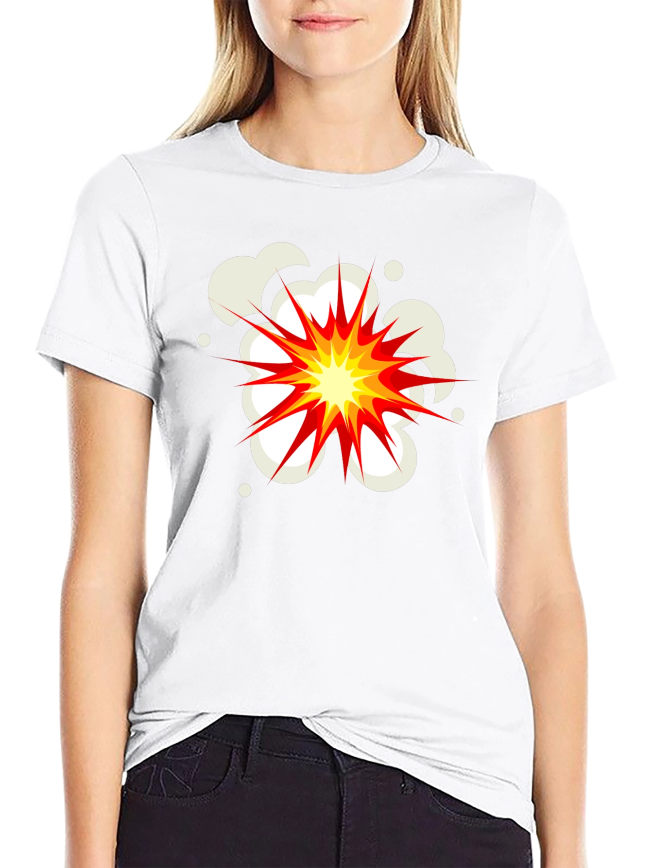 Explosion Graphic Black T-Shirt