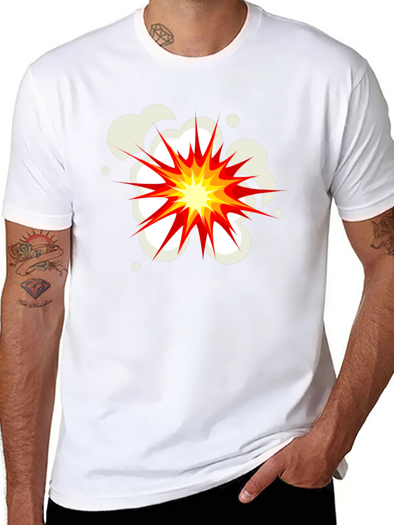 Explosion Graphic Black T-Shirt