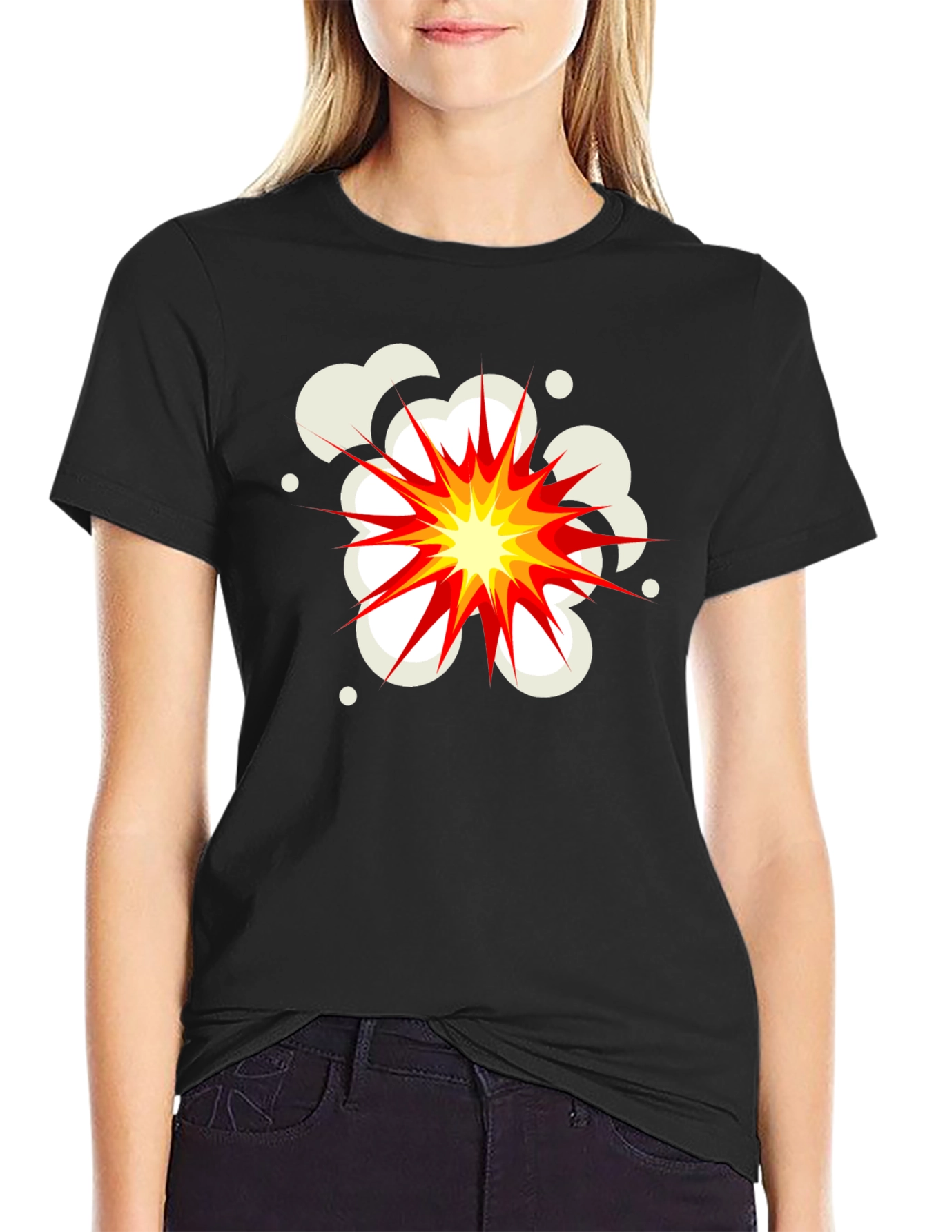 Explosion Graphic Black T-Shirt