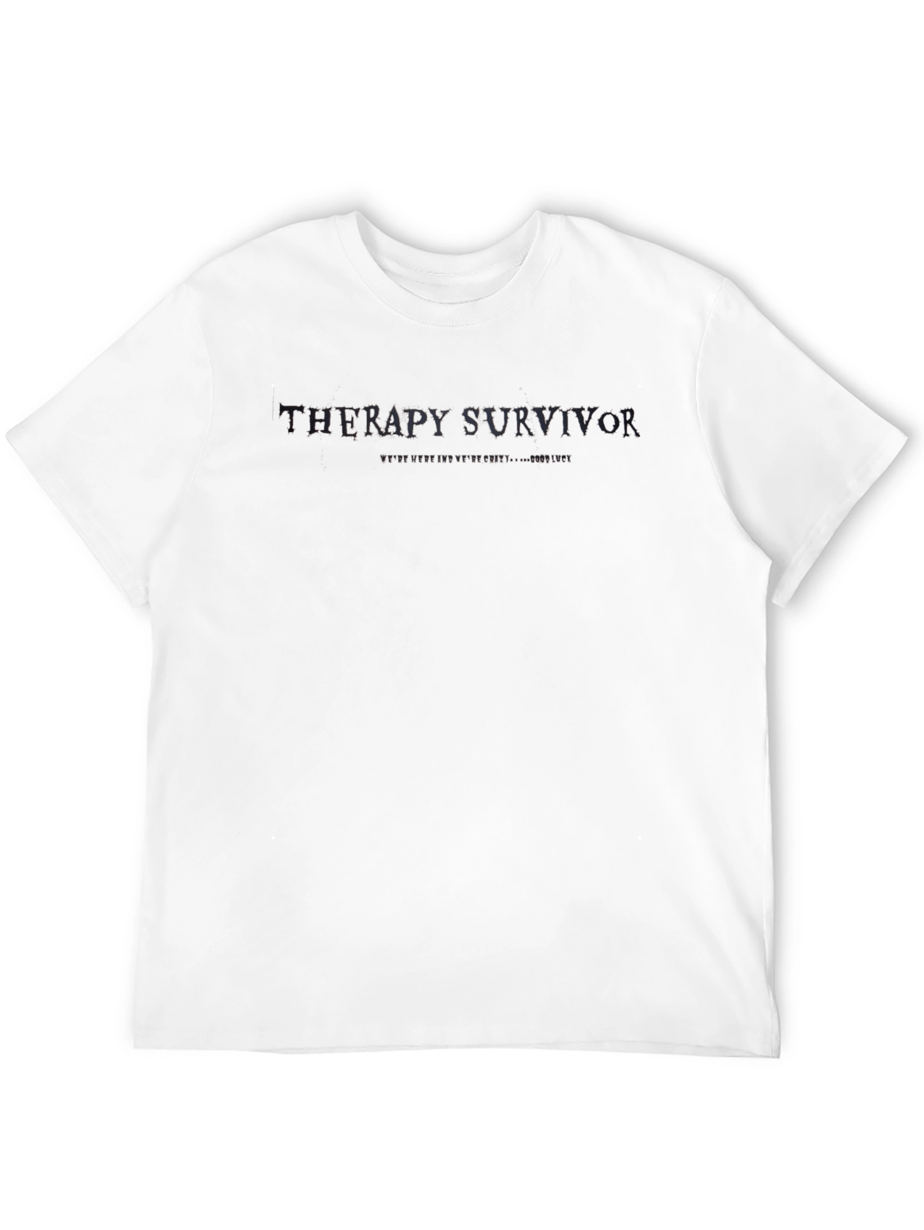 Therapy Survivor Black T-Shirt