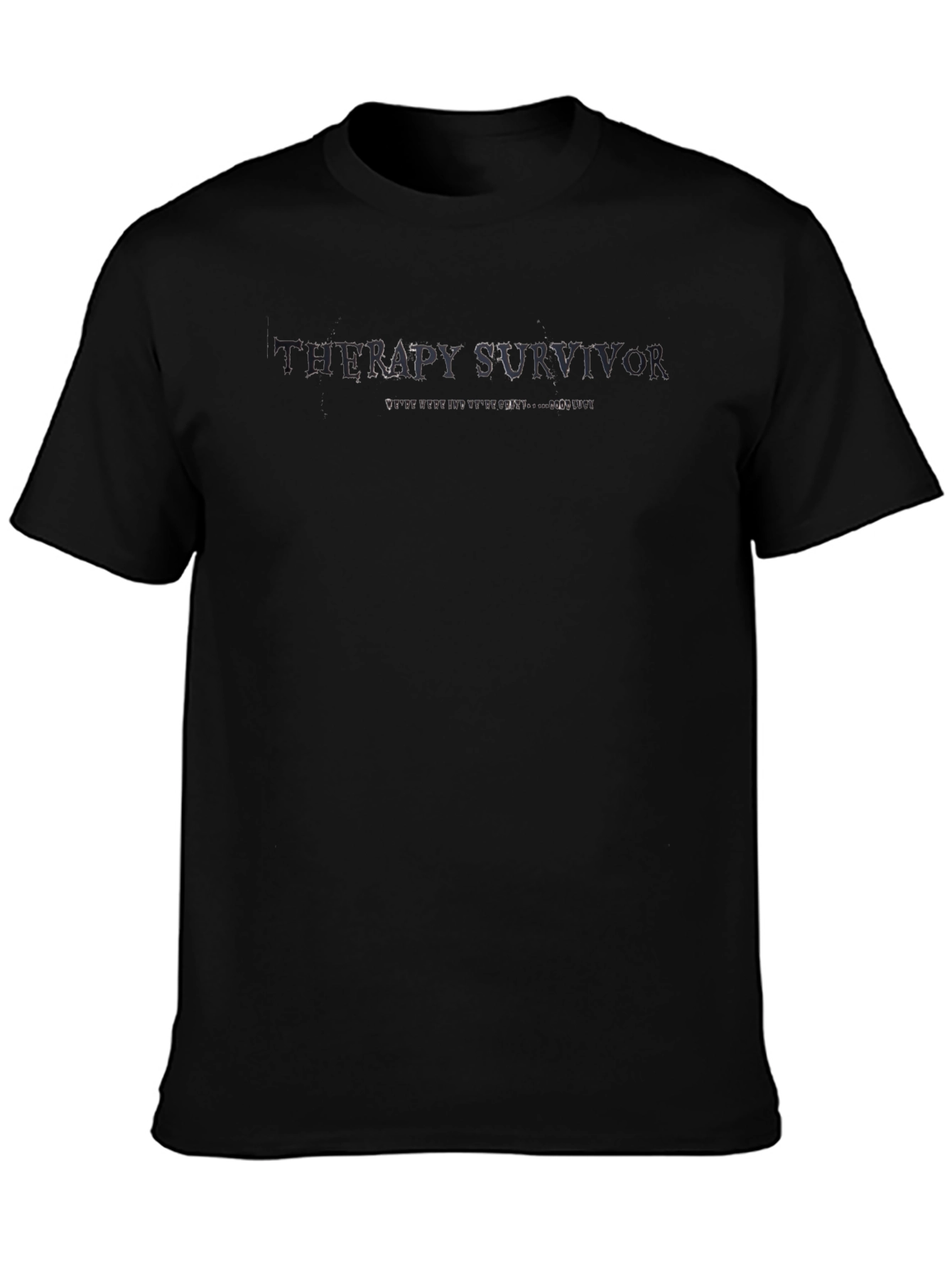 Therapy Survivor Black T-Shirt
