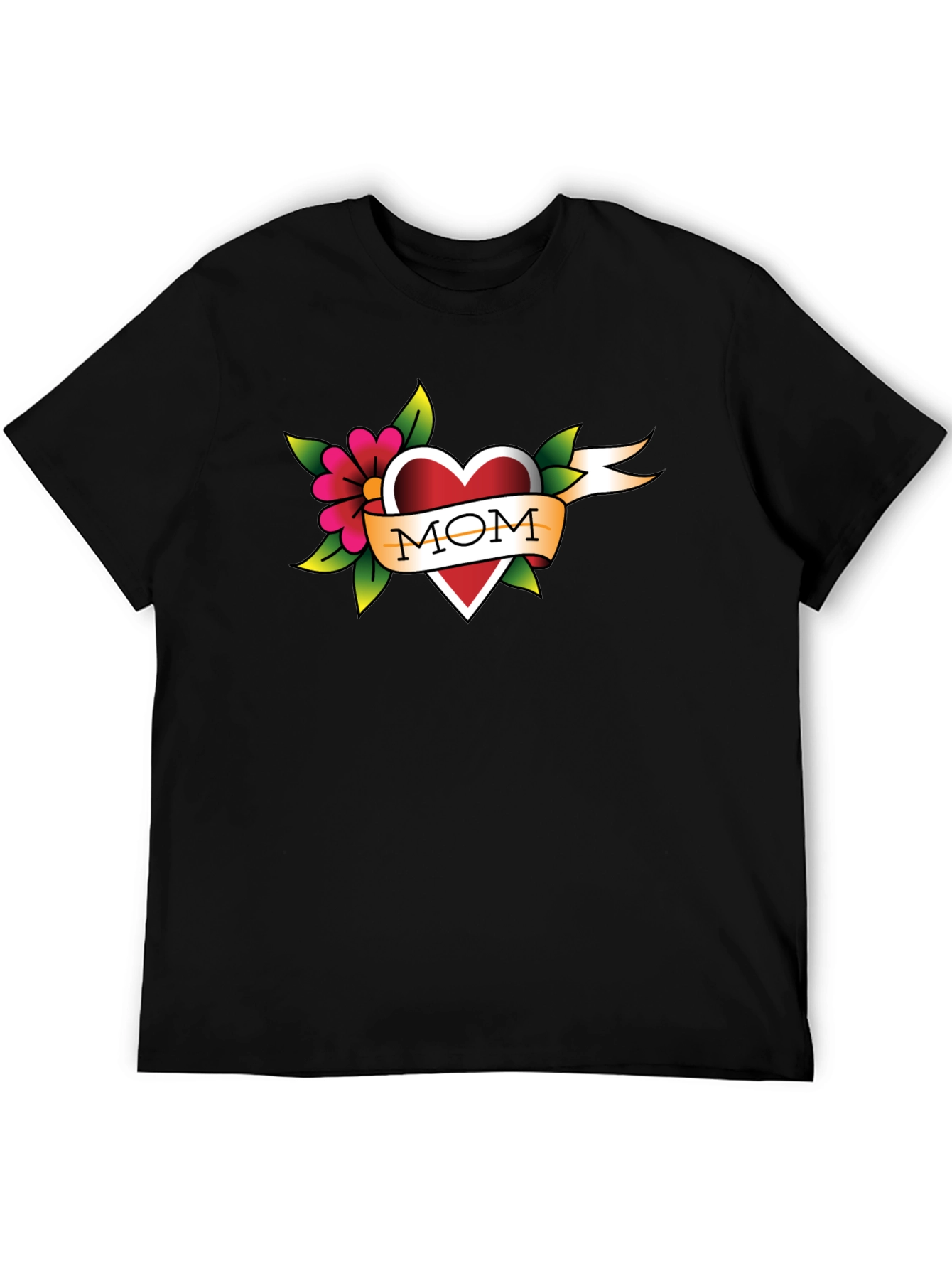 Mom Tattoo Style Heart T-Shirt
