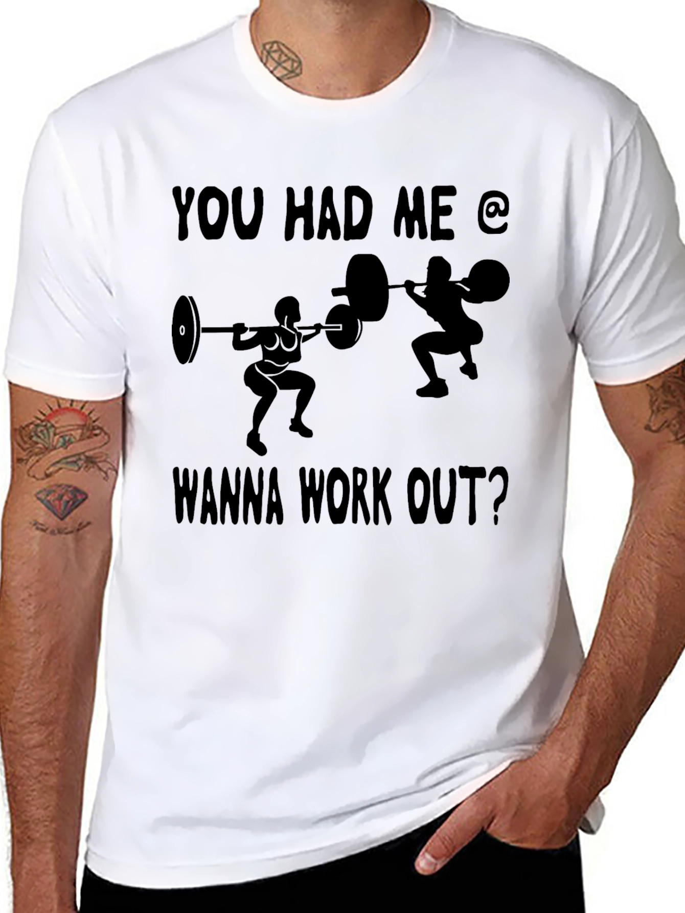 Workout Motivation Black Graphic Tee