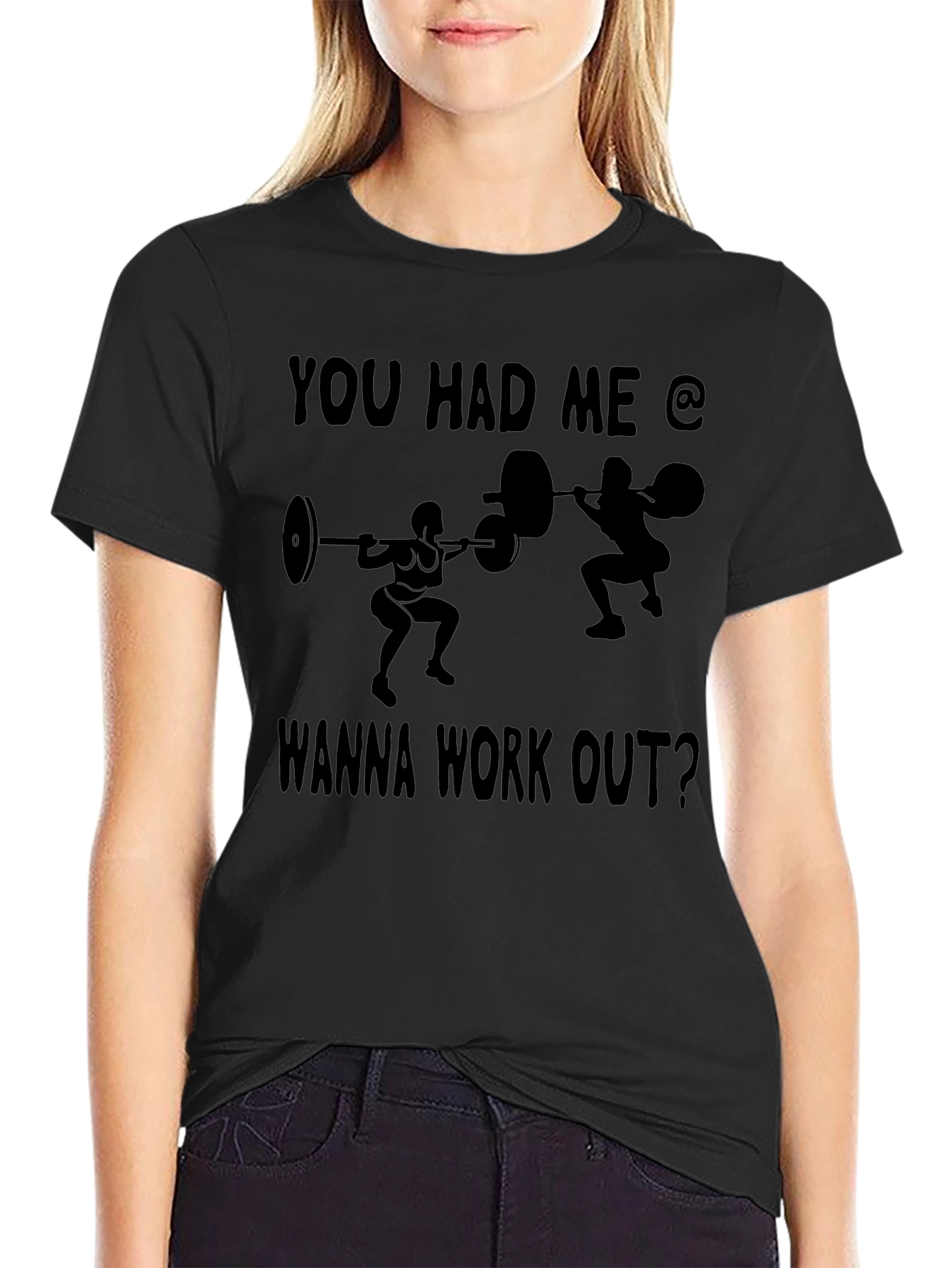 Workout Motivation Black Graphic Tee