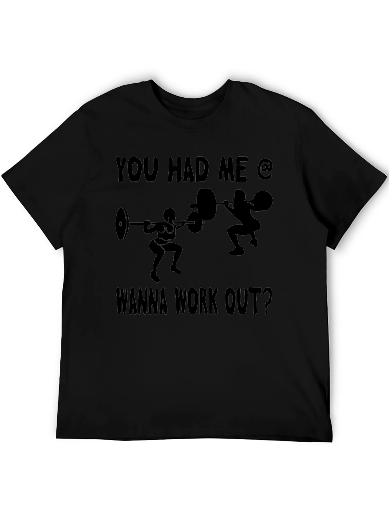Workout Motivation Black Graphic Tee
