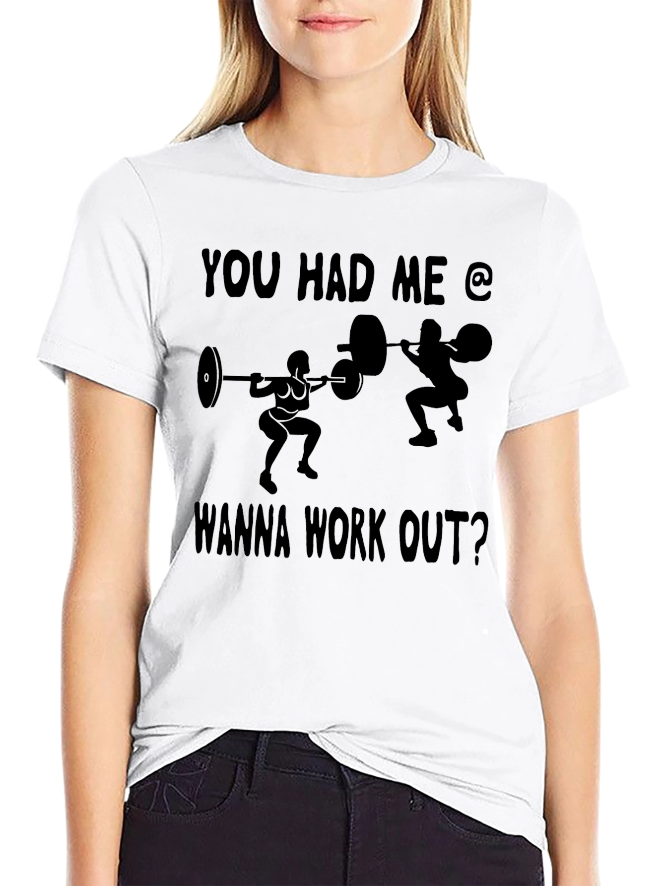 Workout Motivation Black Graphic Tee