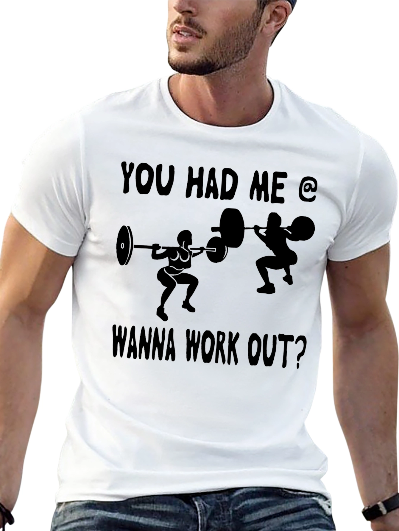 Workout Motivation Black Graphic Tee