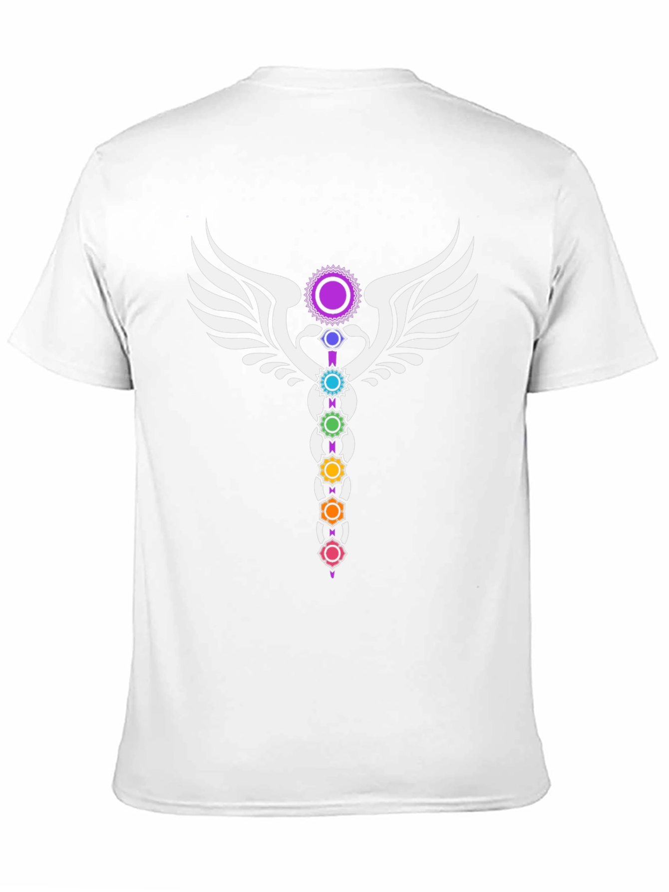 Chakra Wings Black Graphic Tee
