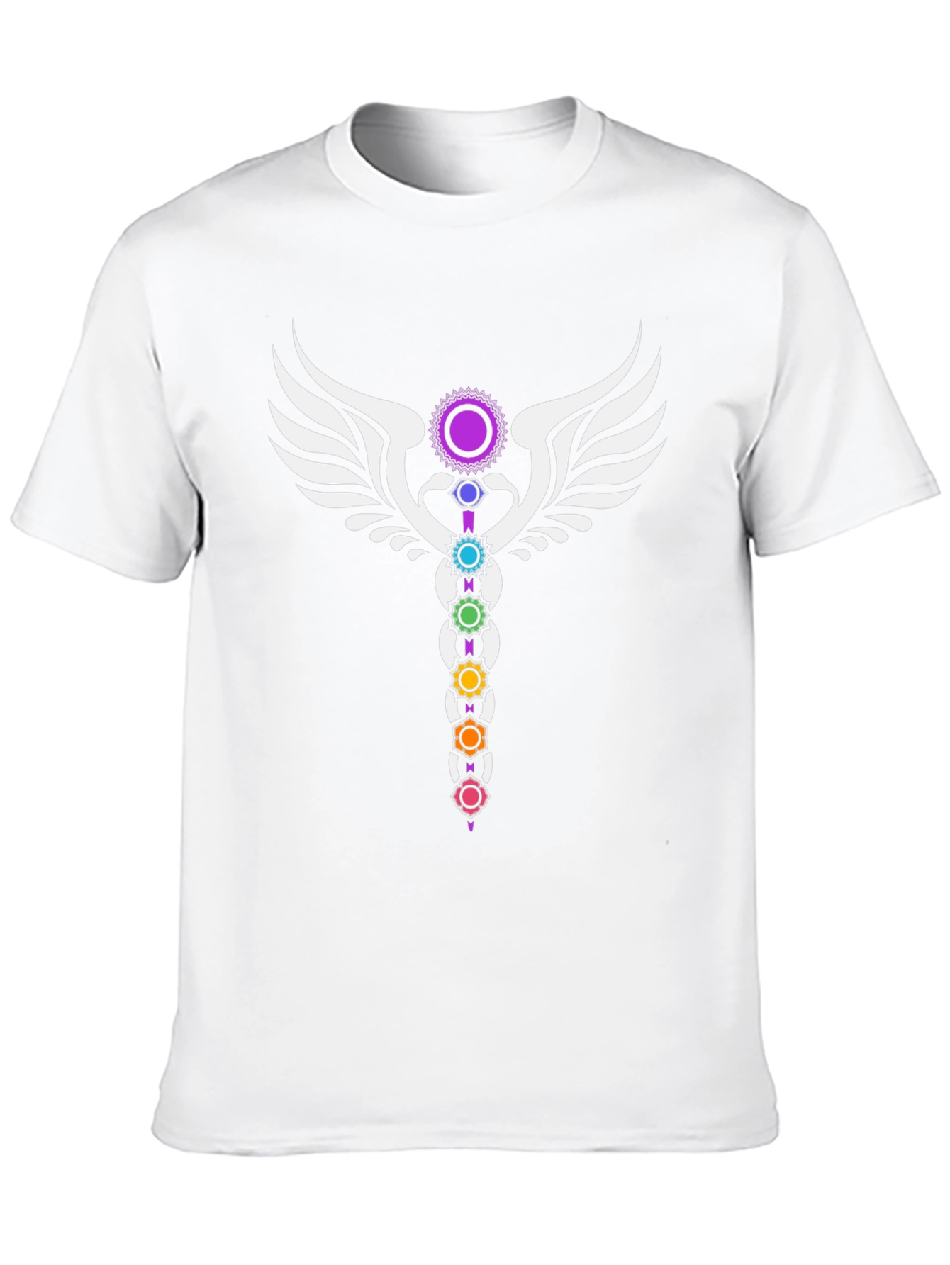 Chakra Wings Black Graphic Tee