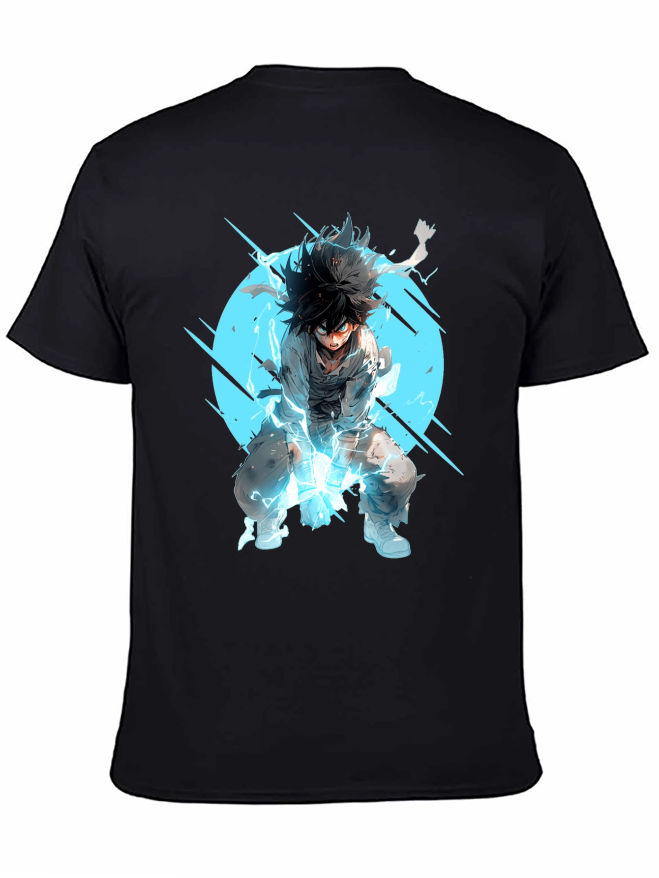 Anime Hero Black T-Shirt