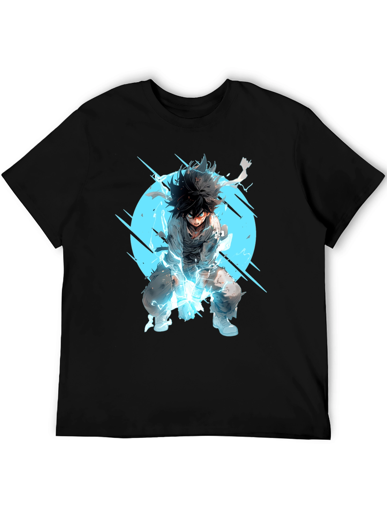 Anime Hero Black T-Shirt