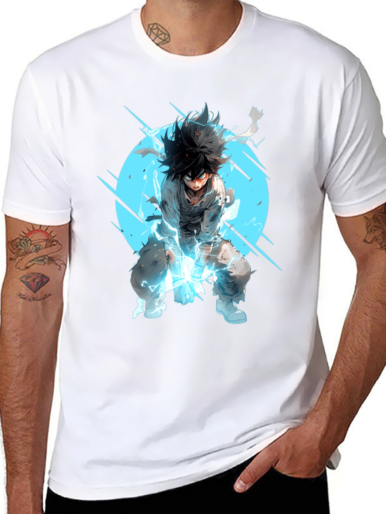Anime Hero Black T-Shirt