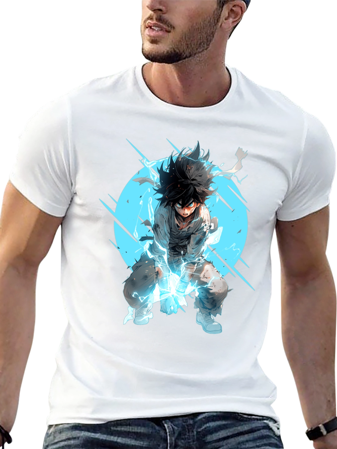 Anime Hero Black T-Shirt