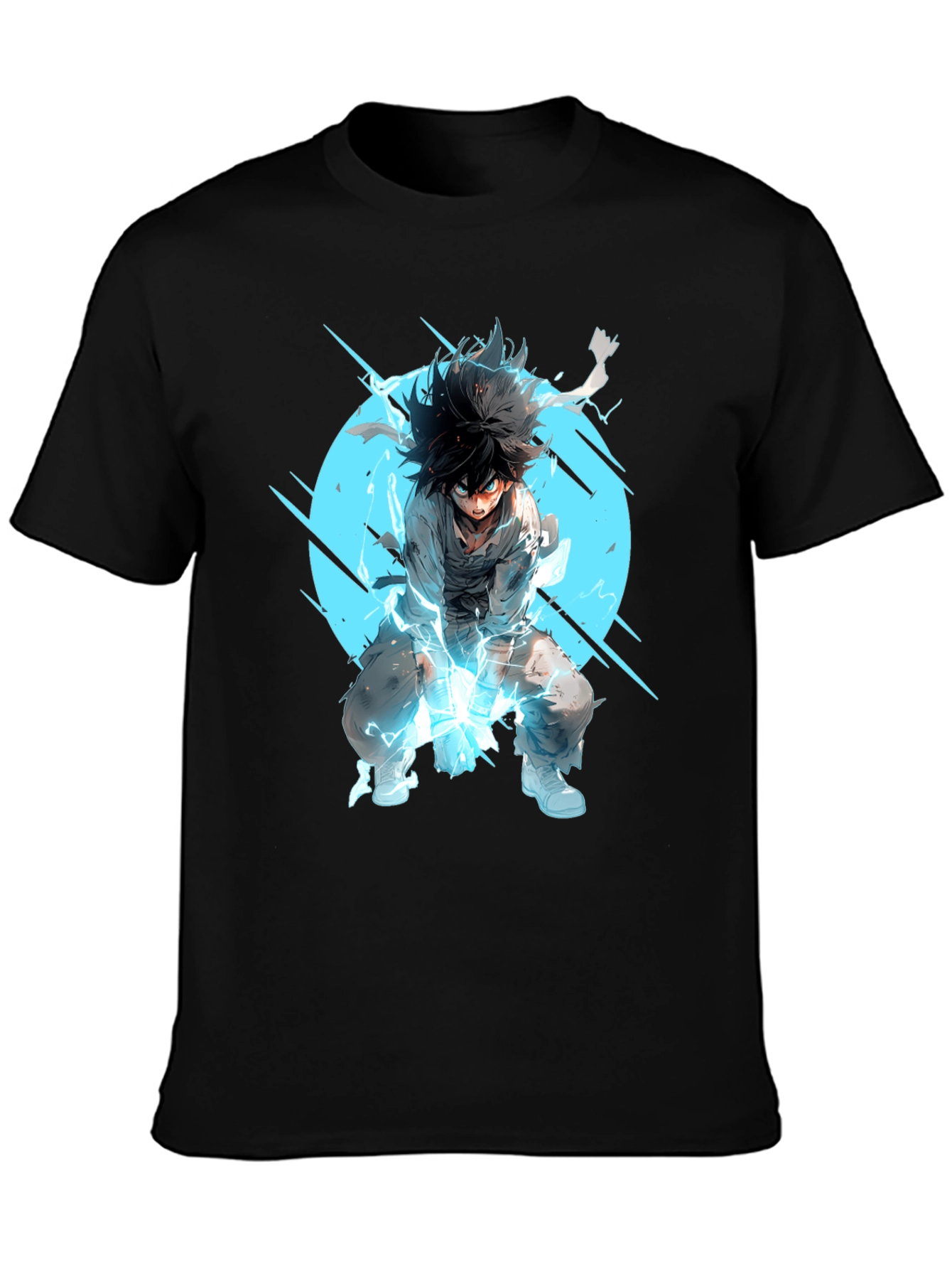 Anime Hero Black T-Shirt