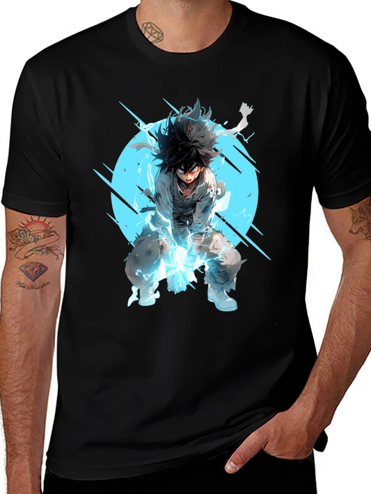 Anime Hero Black T-Shirt