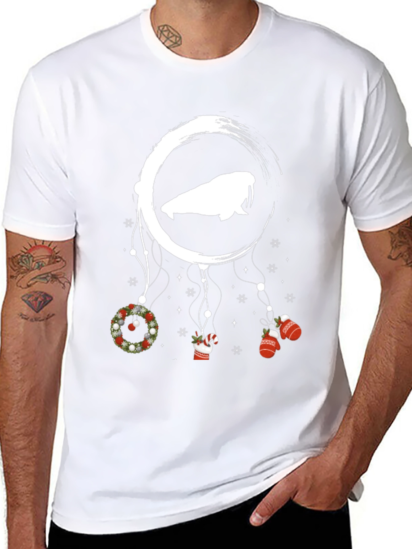 Festive Walrus Dreamcatcher T-Shirt