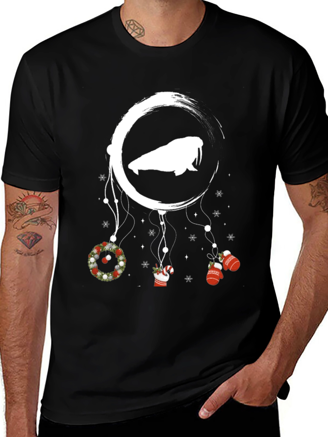 Festive Walrus Dreamcatcher T-Shirt