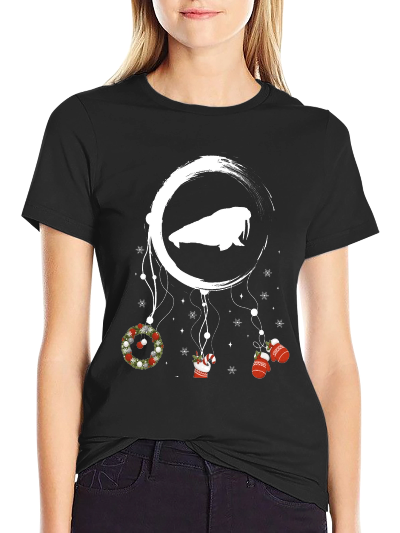 Festive Walrus Dreamcatcher T-Shirt