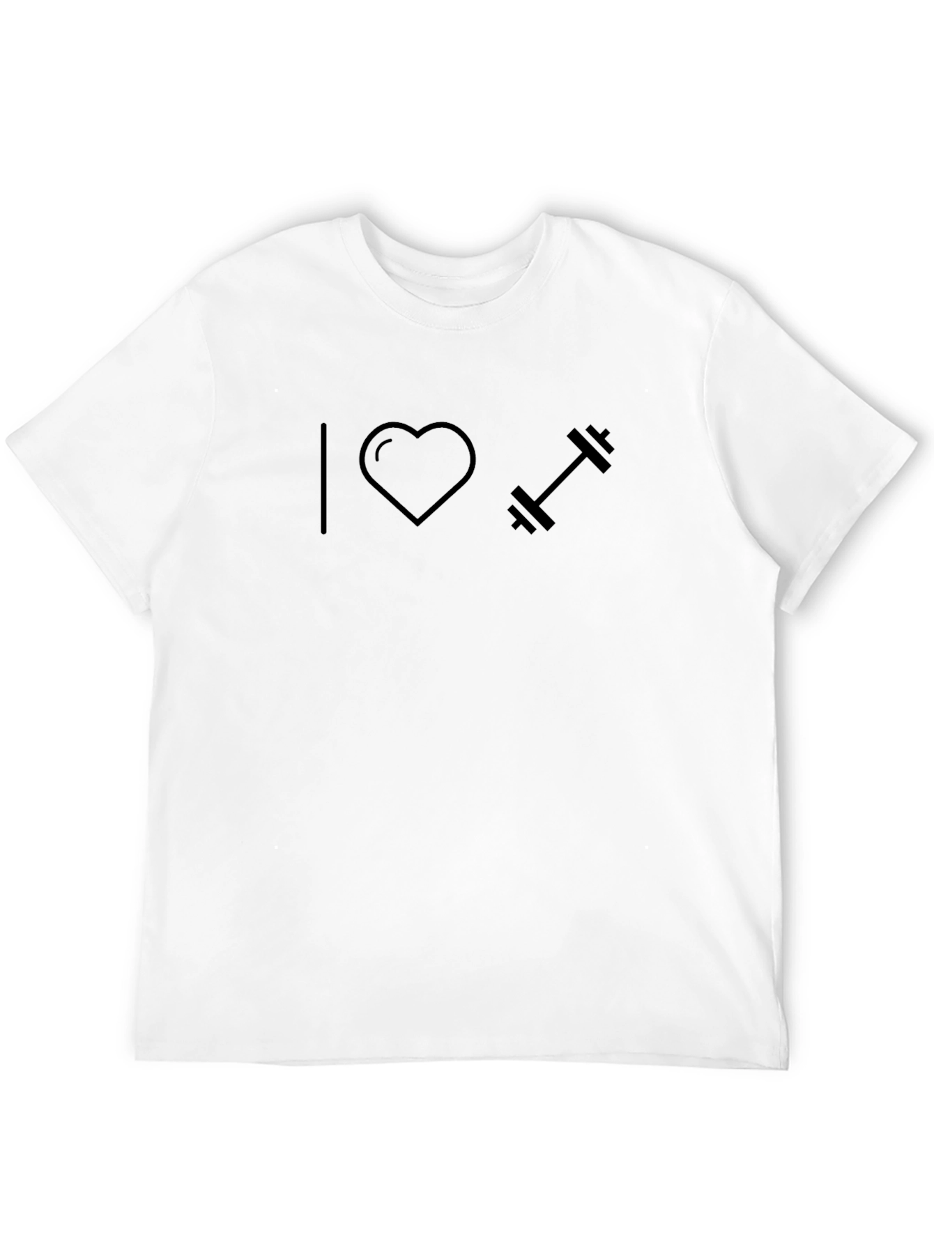 I Love Weightlifting T-Shirt - Black Graphic Tee