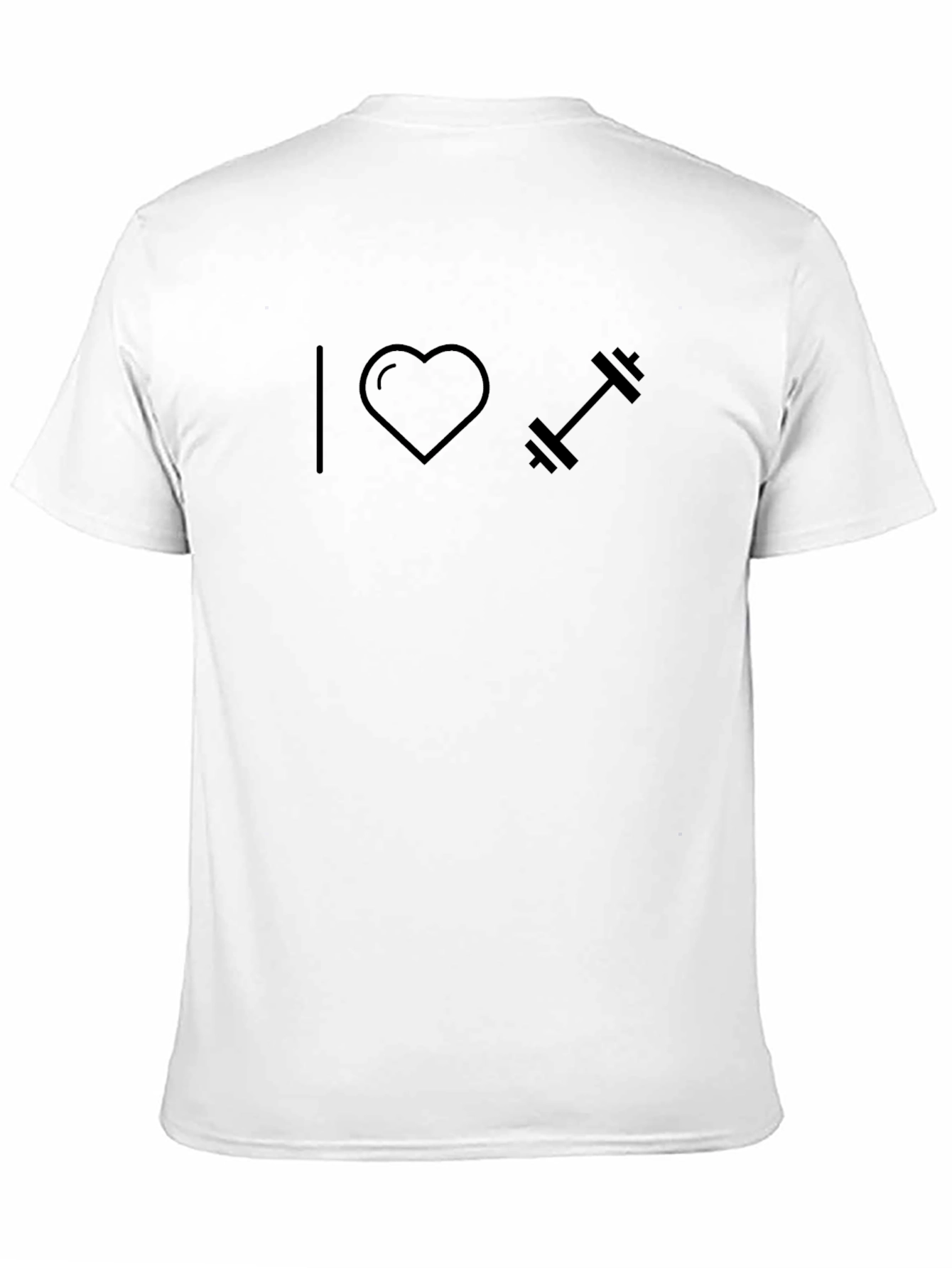 I Love Weightlifting T-Shirt - Black Graphic Tee