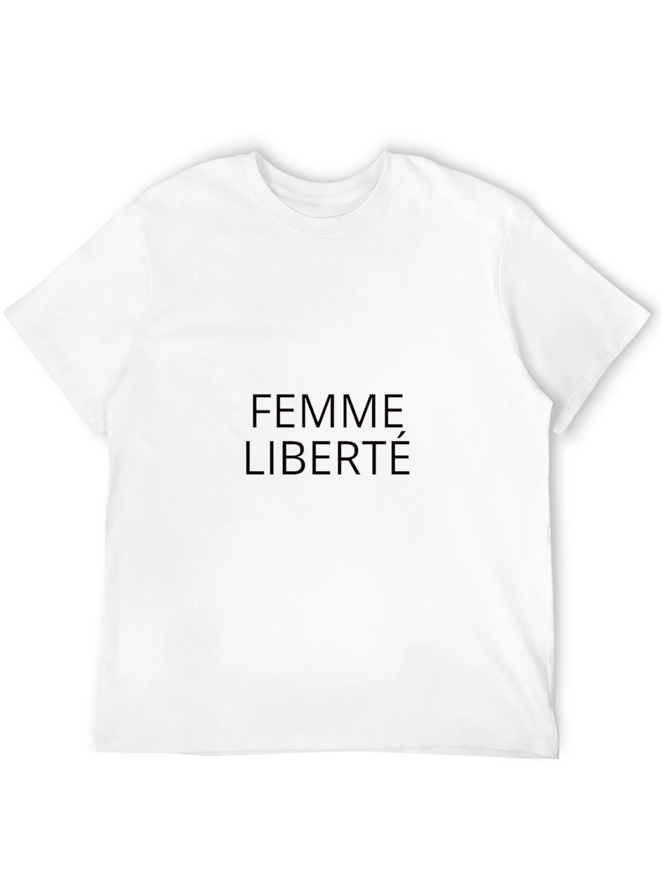 Femme Liberté Black Graphic Tee - Stylish Unisex T-Shirt