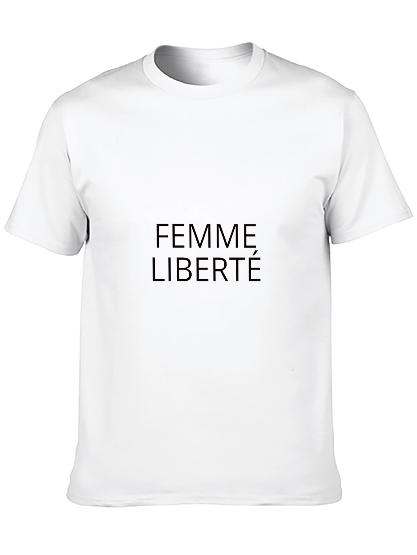 Femme Liberté Black Graphic Tee - Stylish Unisex T-Shirt