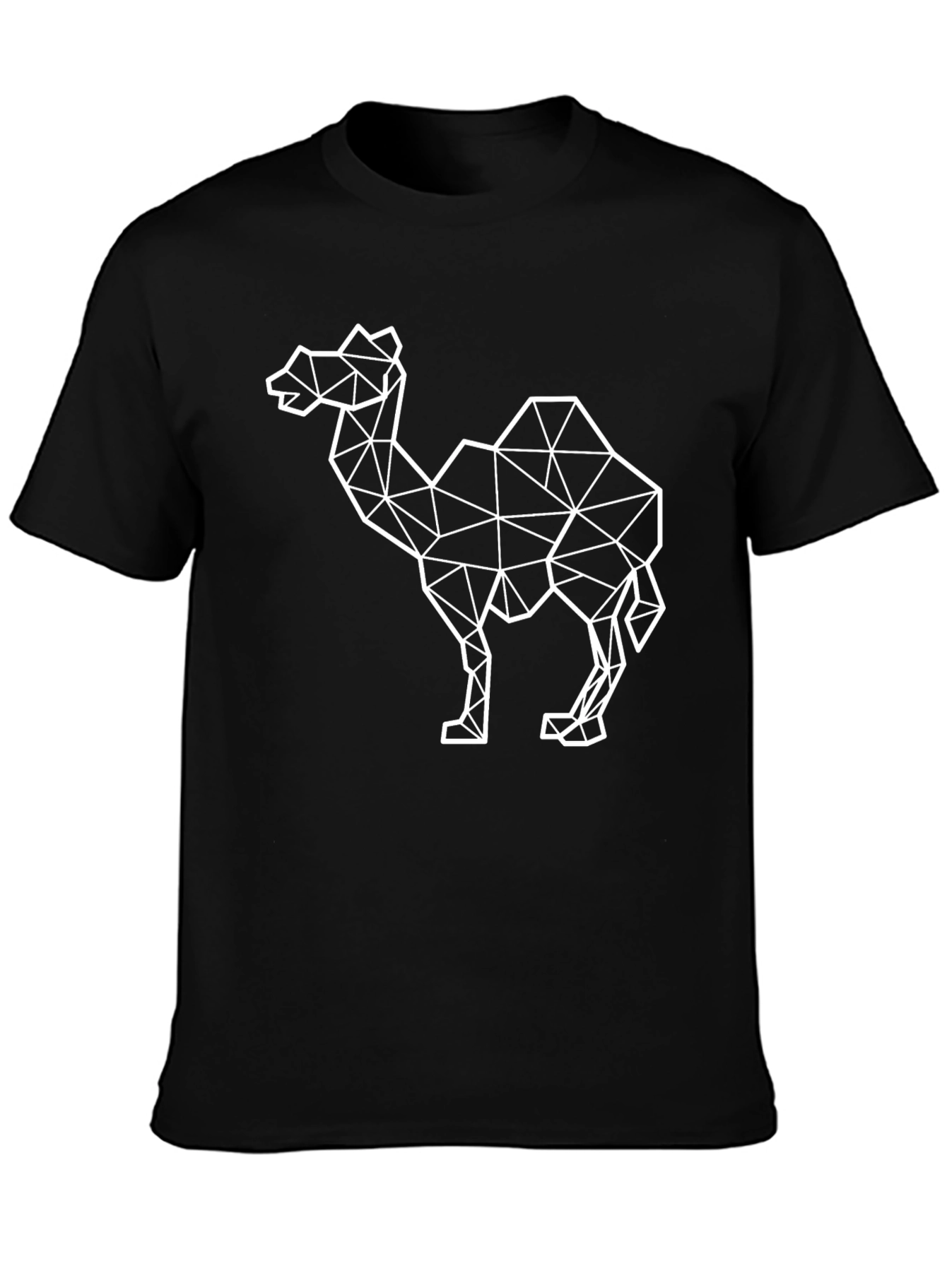 Geometric Camel Graphic Tee - Modern Desert Style