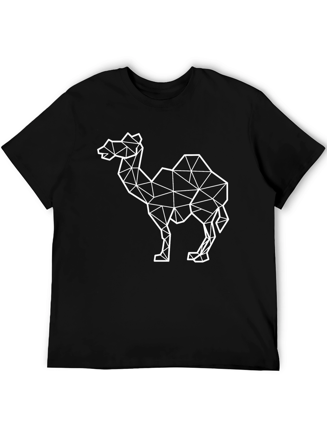 Geometric Camel Graphic Tee - Modern Desert Style