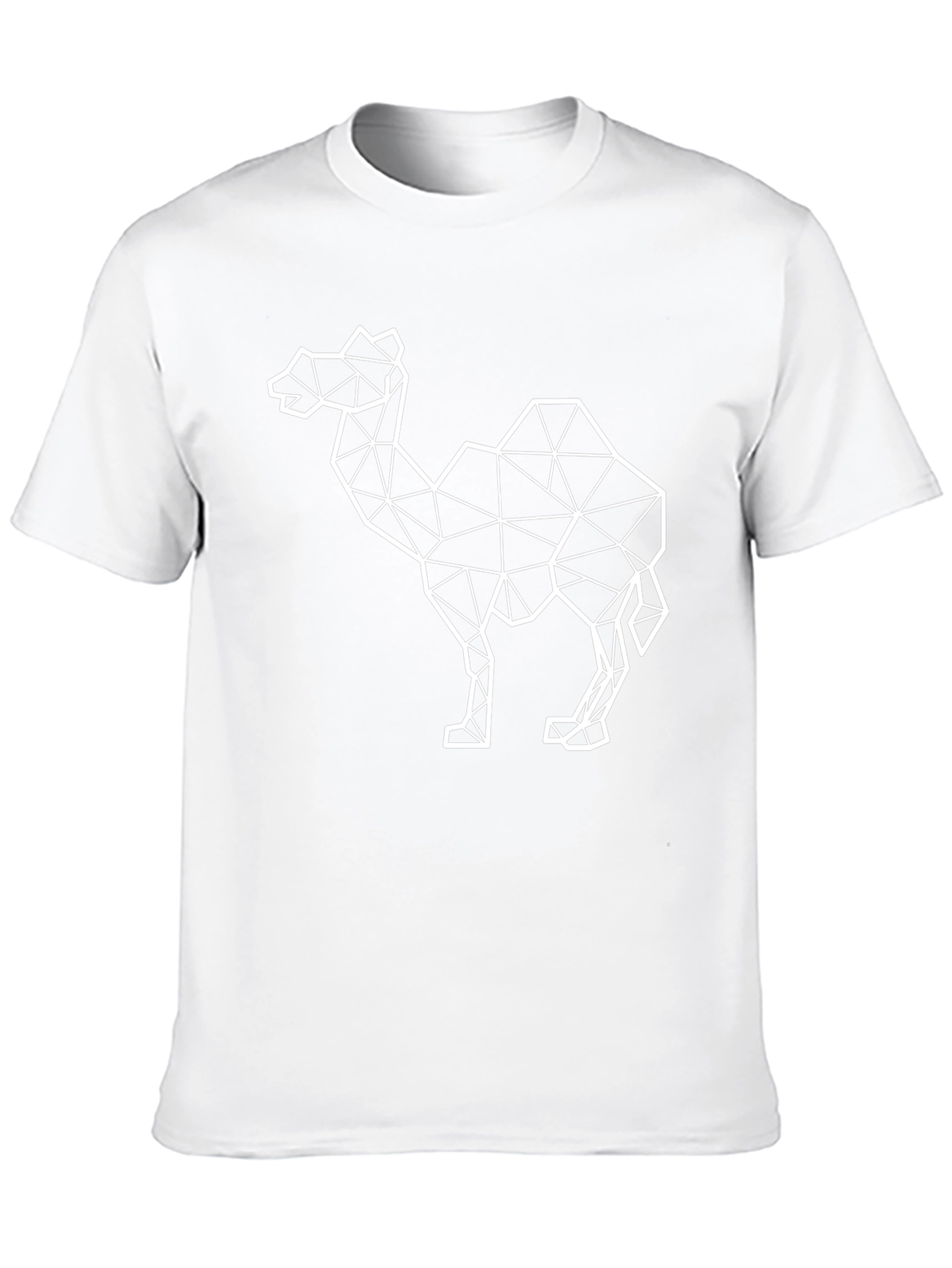 Geometric Camel Graphic Tee - Modern Desert Style