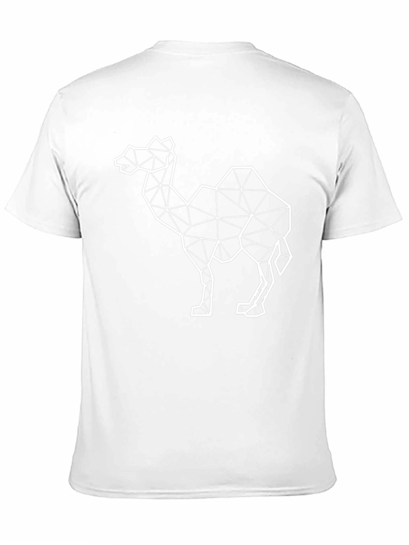 Geometric Camel Graphic Tee - Modern Desert Style