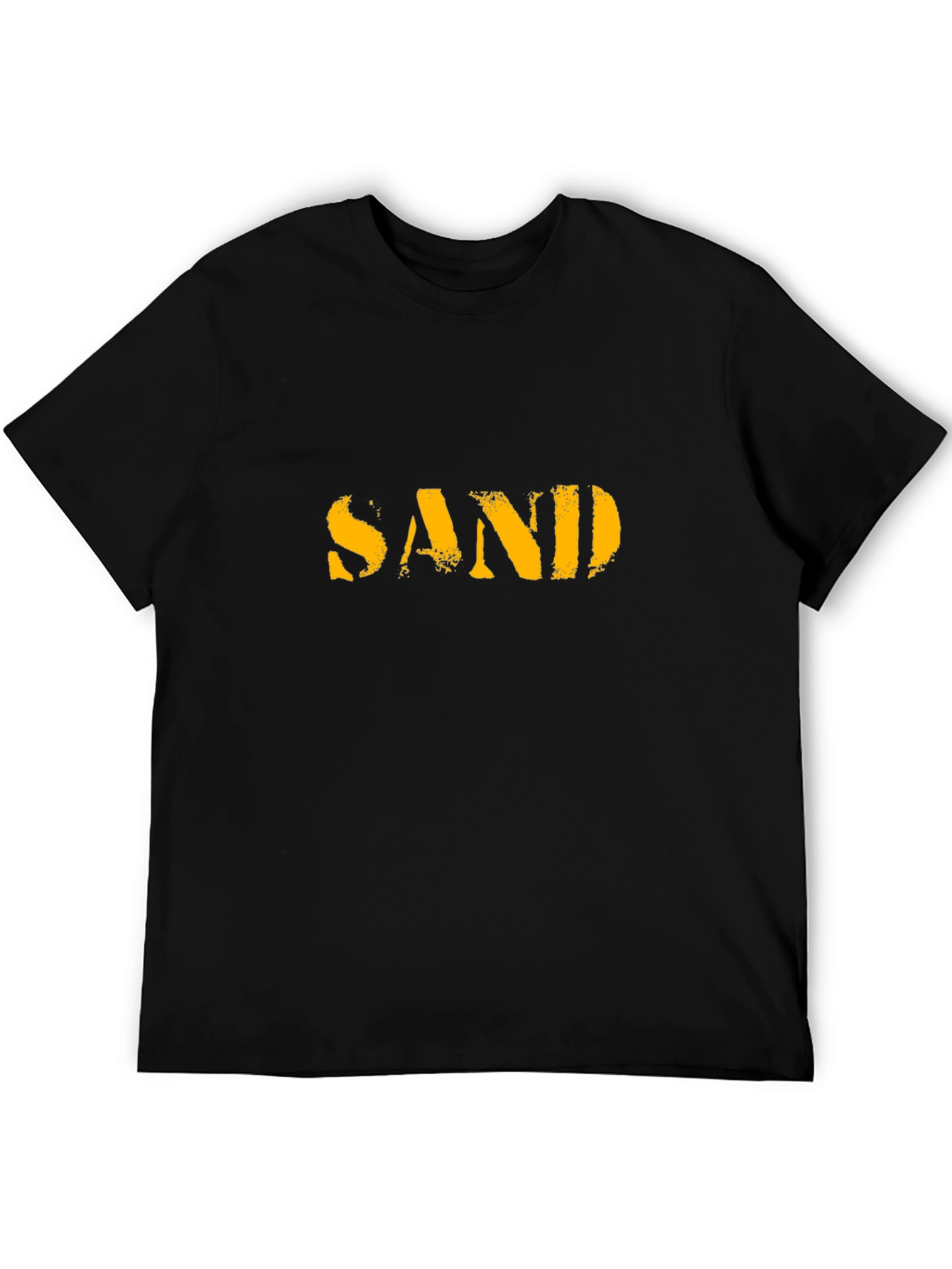 SAND Graphic Tee - Military Style - Black Cotton