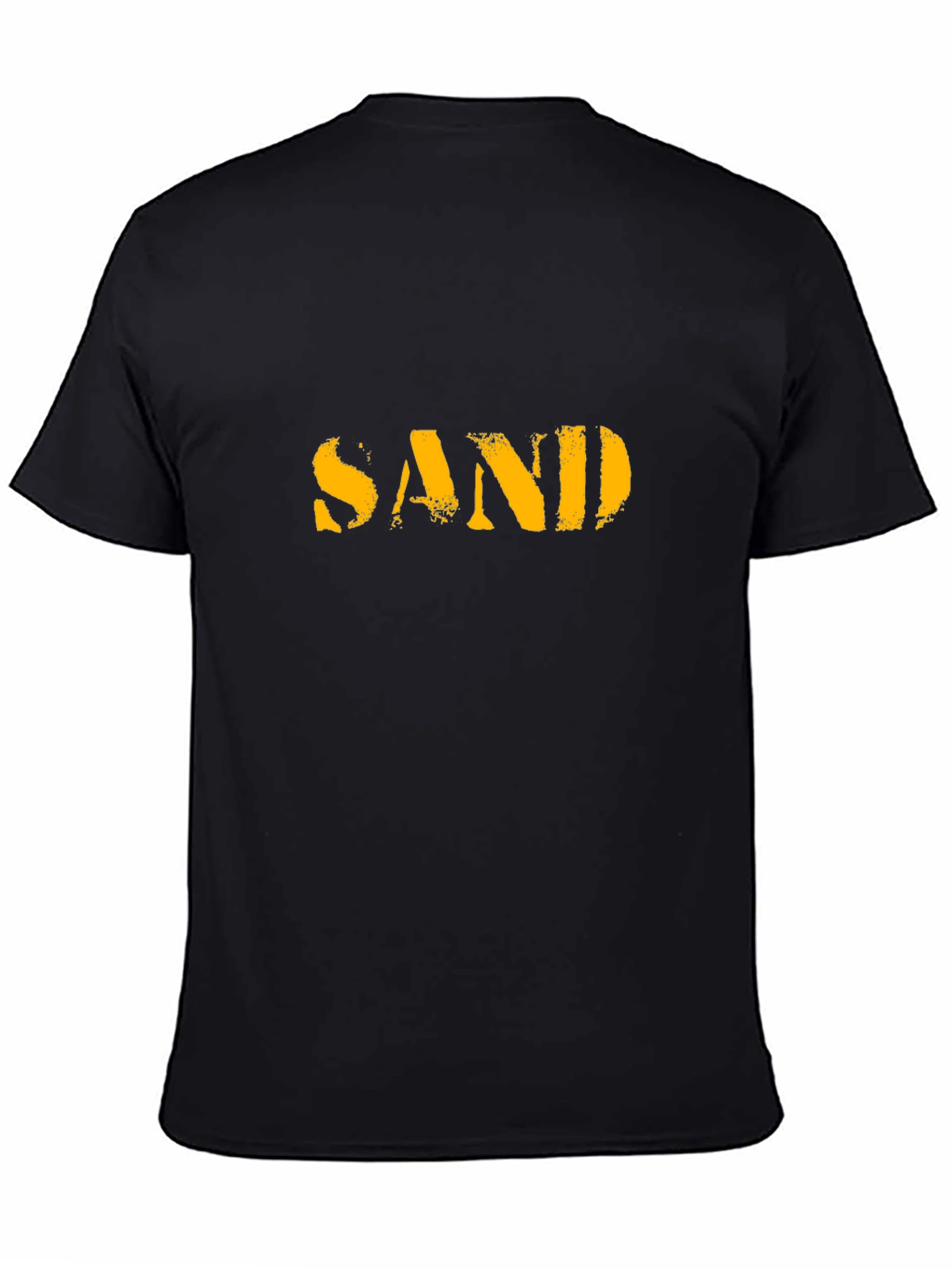 SAND Graphic Tee - Military Style - Black Cotton