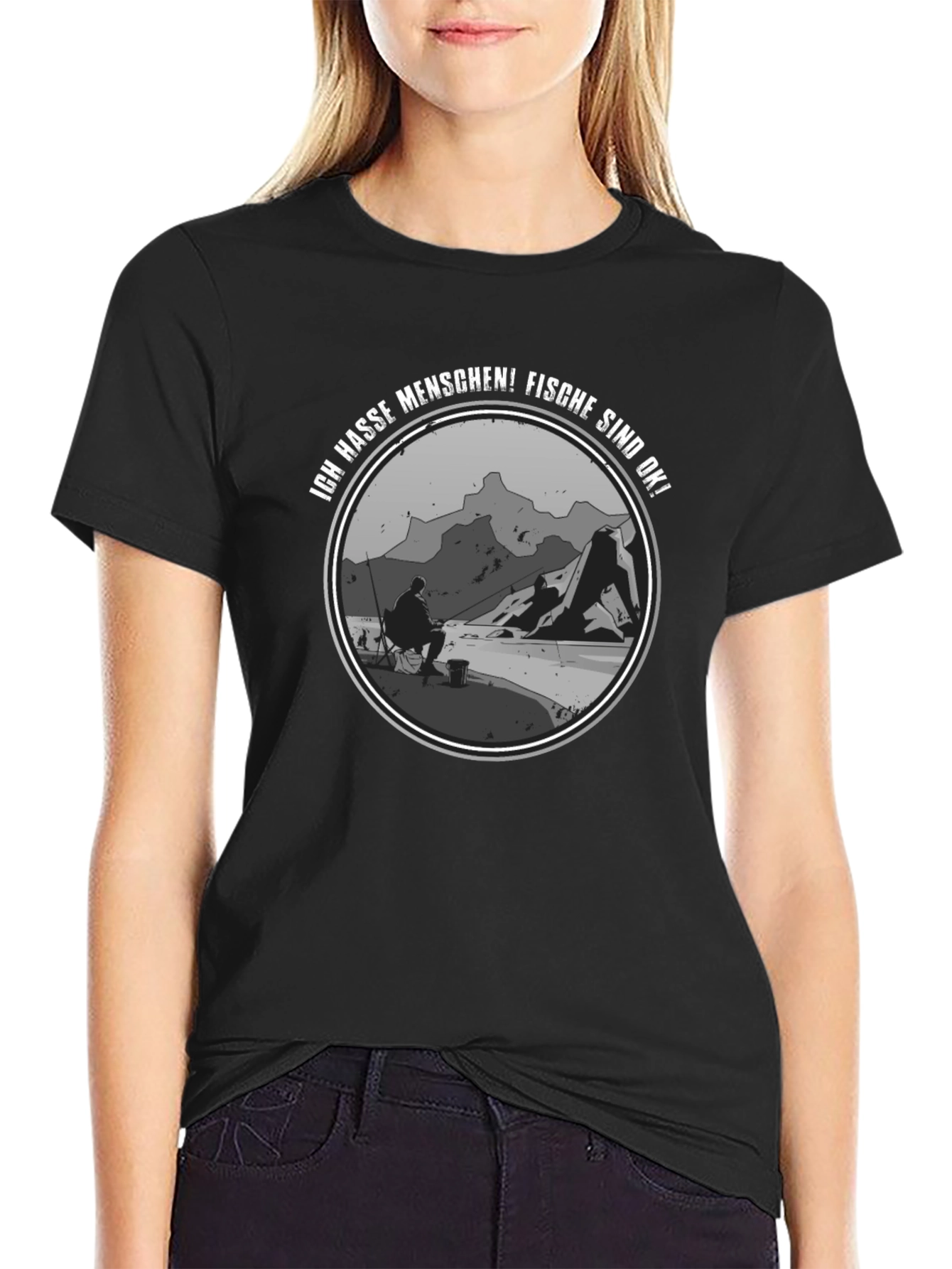 I Hate People Fishing T-Shirt
