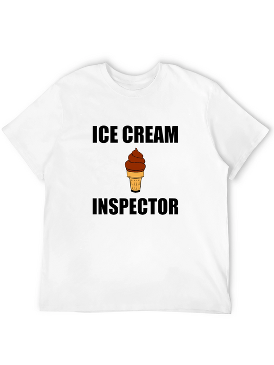 Ice Cream Inspector T-Shirt Funny Foodie Tee