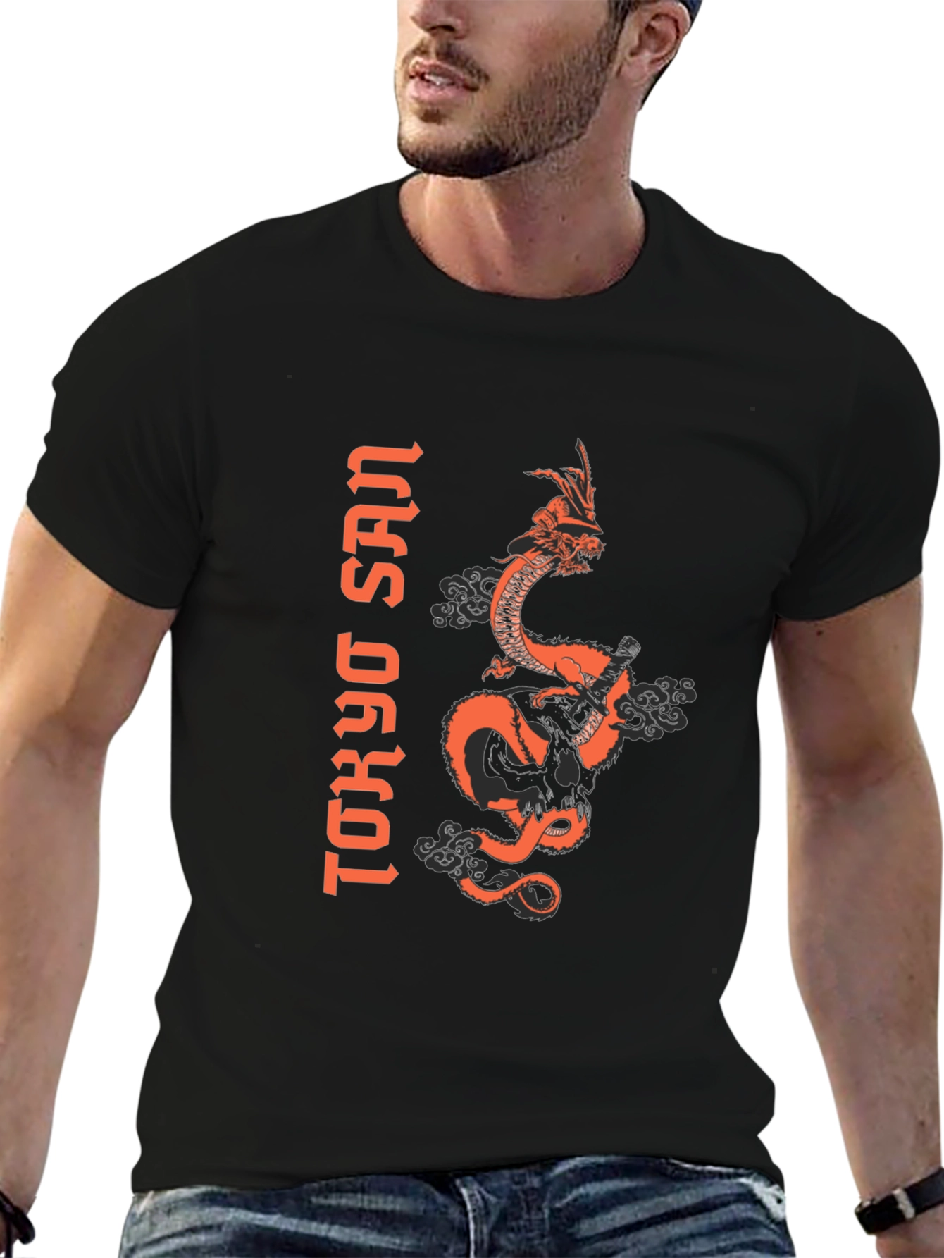 Tokyo San Dragon Graphic Tee - Mens