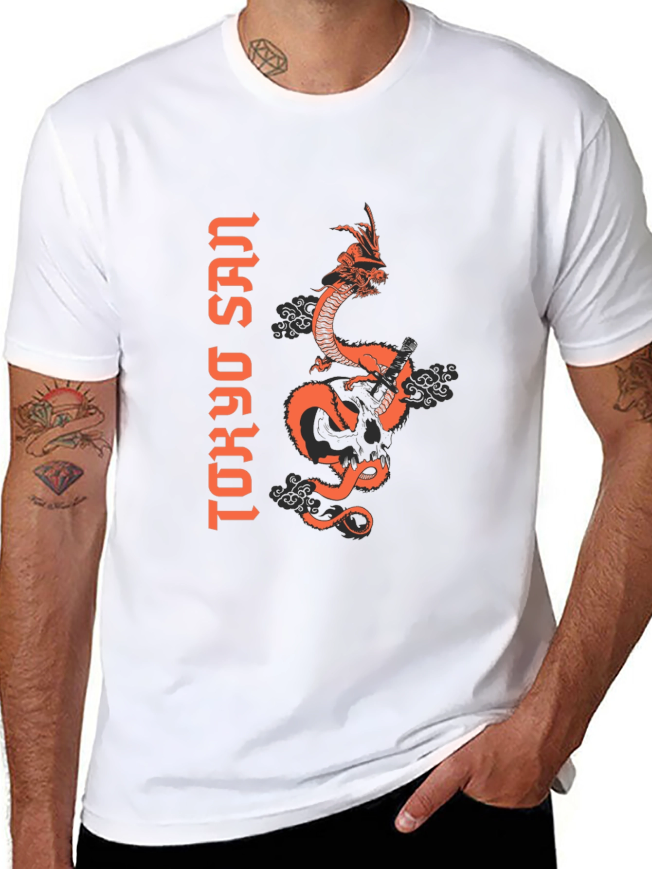 Tokyo San Dragon Graphic Tee - Mens