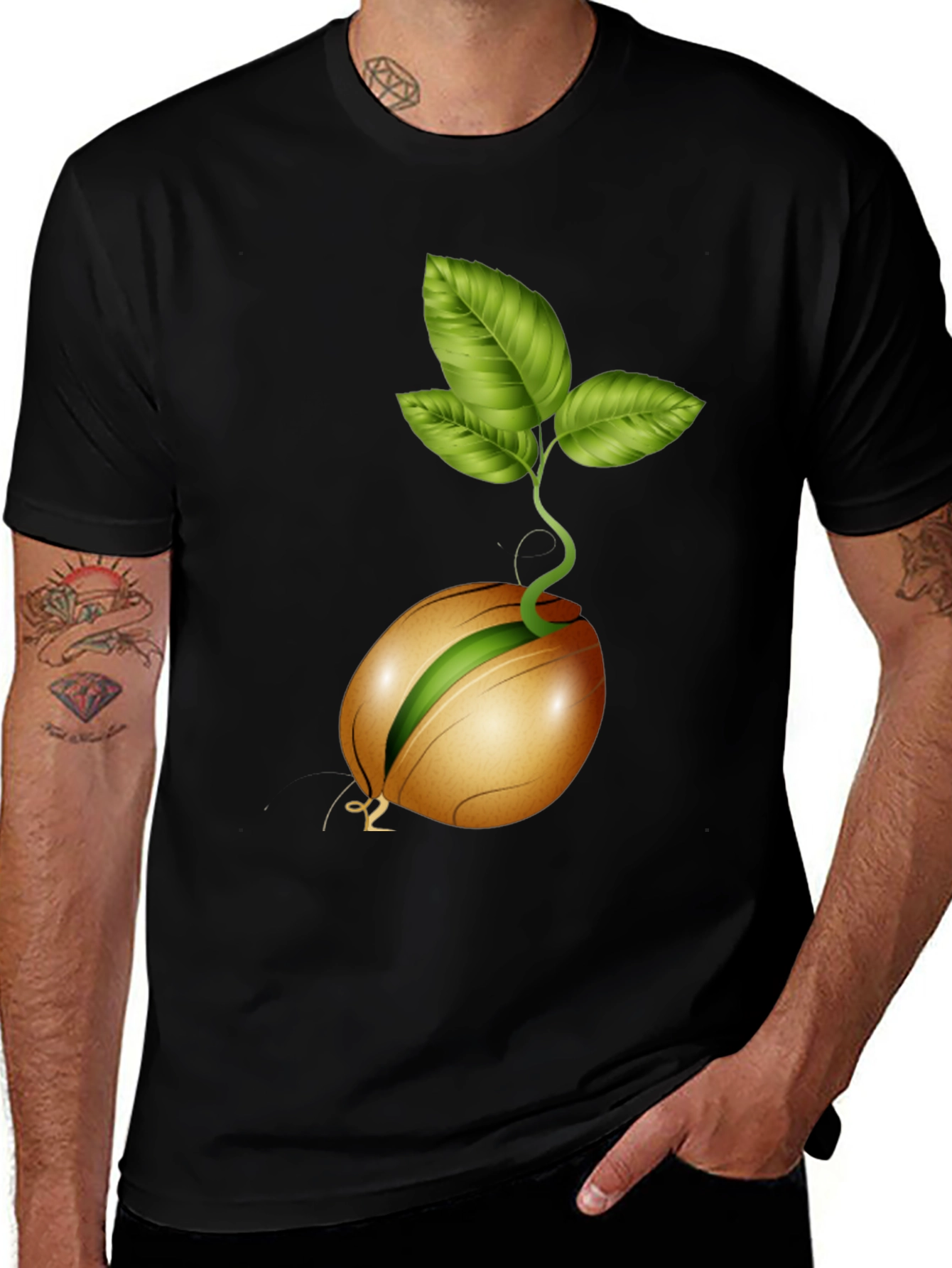Sprouting Seed Graphic Tee - Organic Style