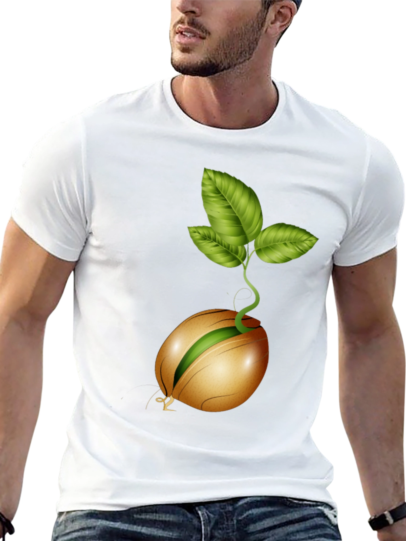 Sprouting Seed Graphic Tee - Organic Style
