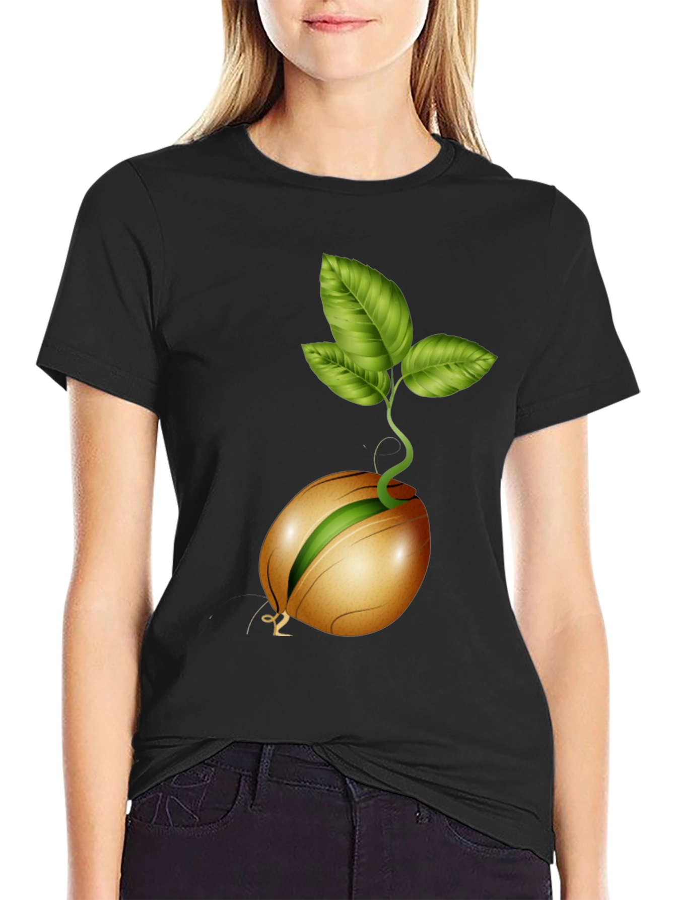 Sprouting Seed Graphic Tee - Organic Style