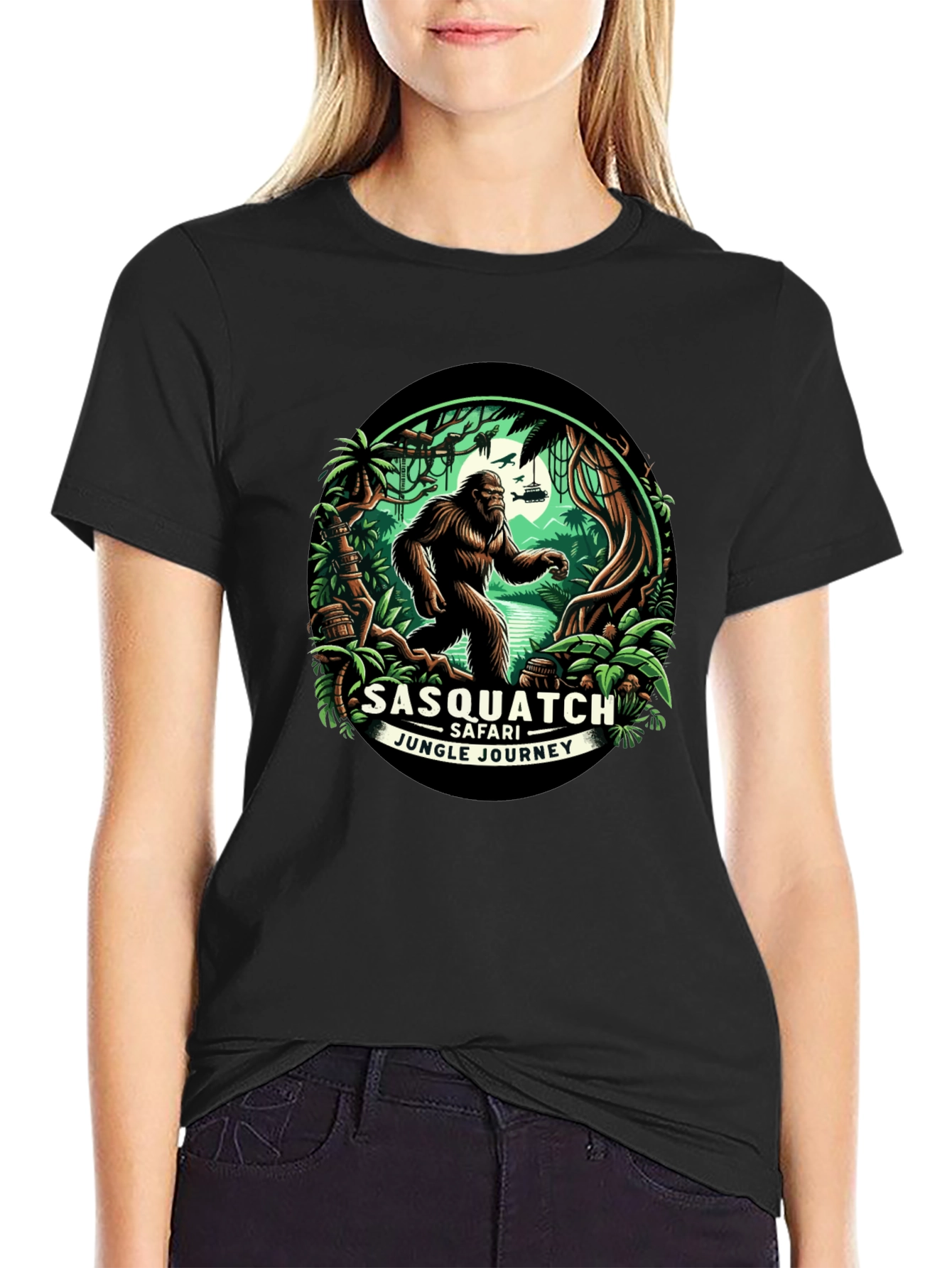 Sasquatch Safari T-Shirt - Jungle Adventure Tee