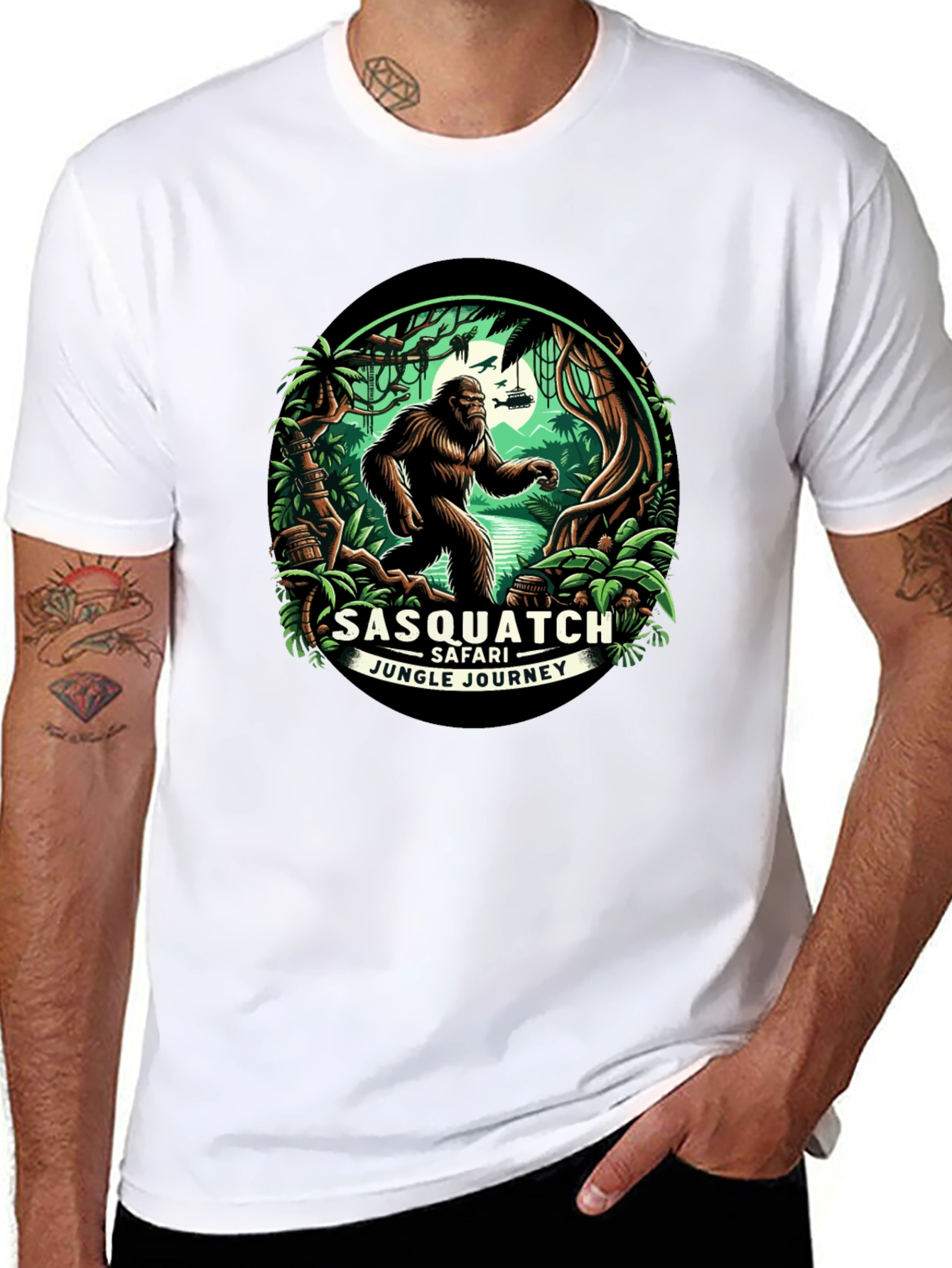 Sasquatch Safari T-Shirt - Jungle Adventure Tee