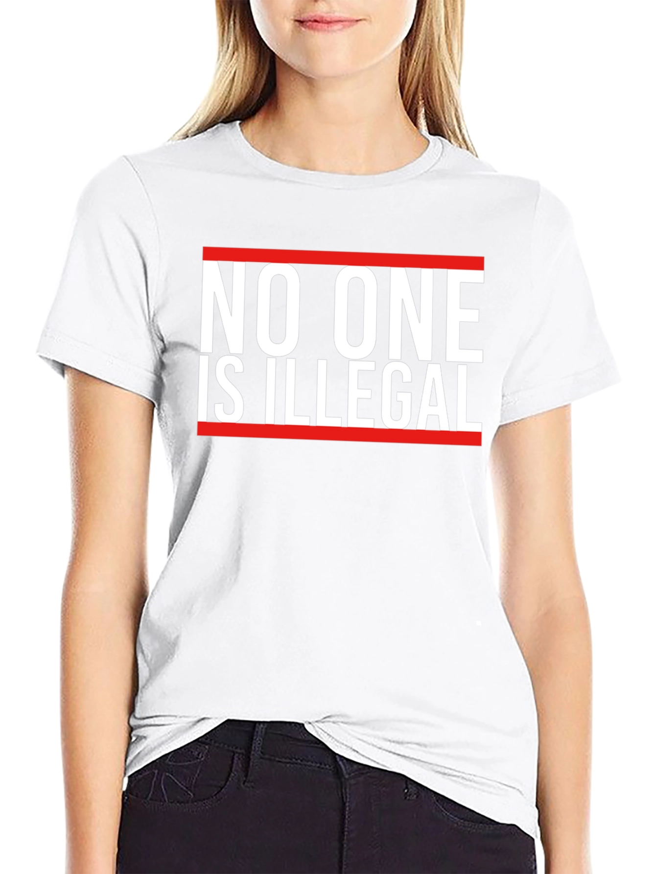 No One is Illegal Graphic Tee
