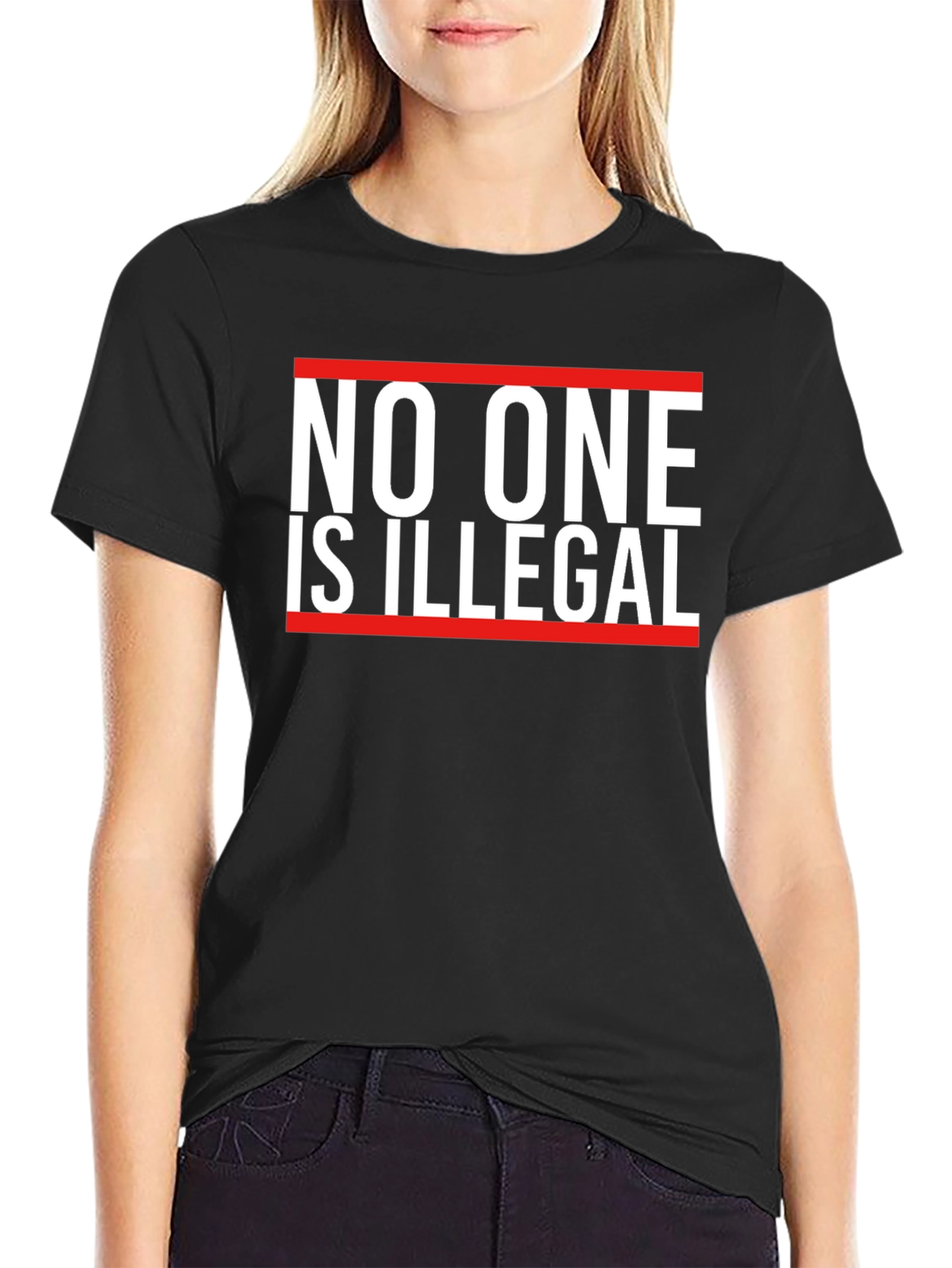 No One is Illegal Graphic Tee