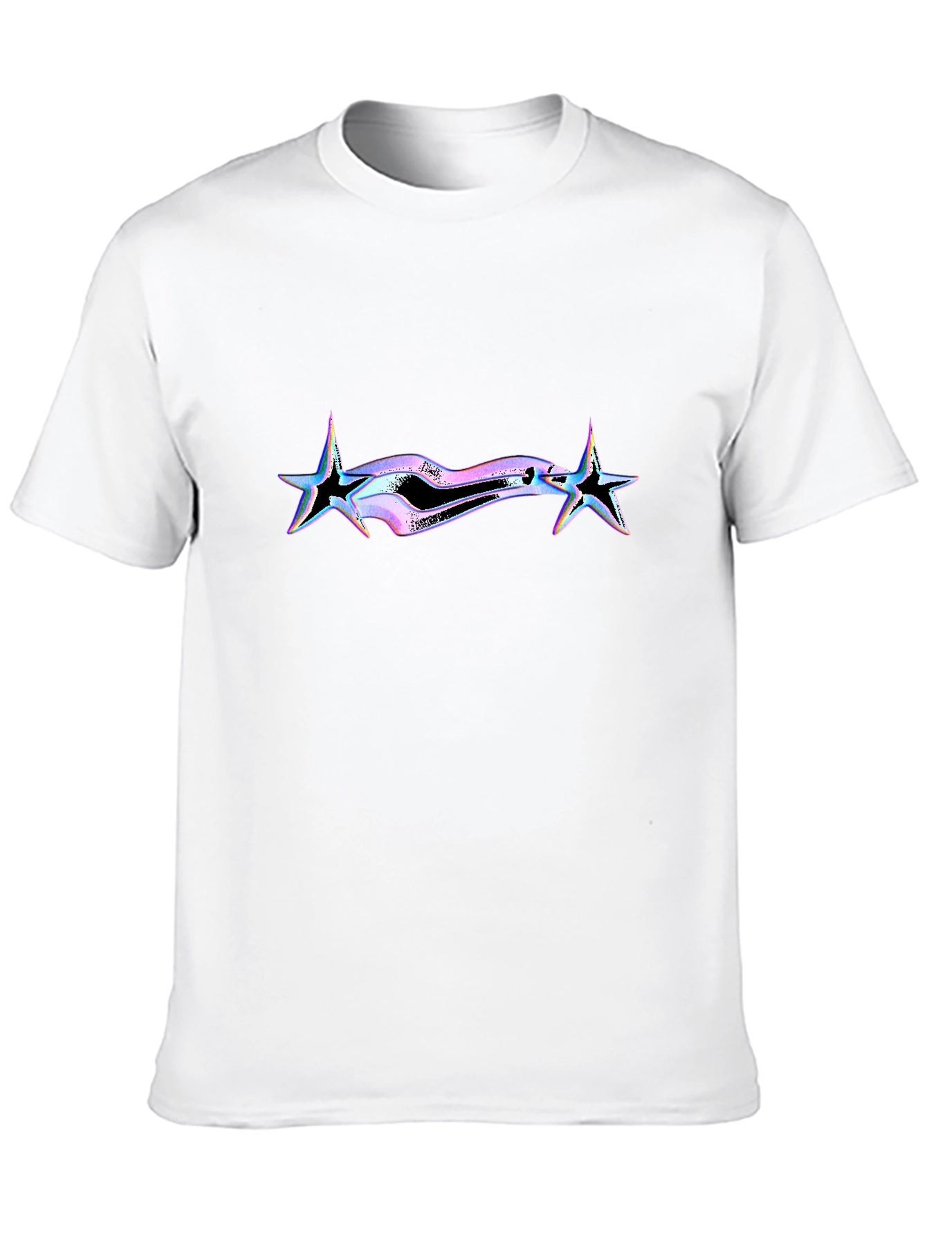 Edgy Black T-Shirt with Star Graphic