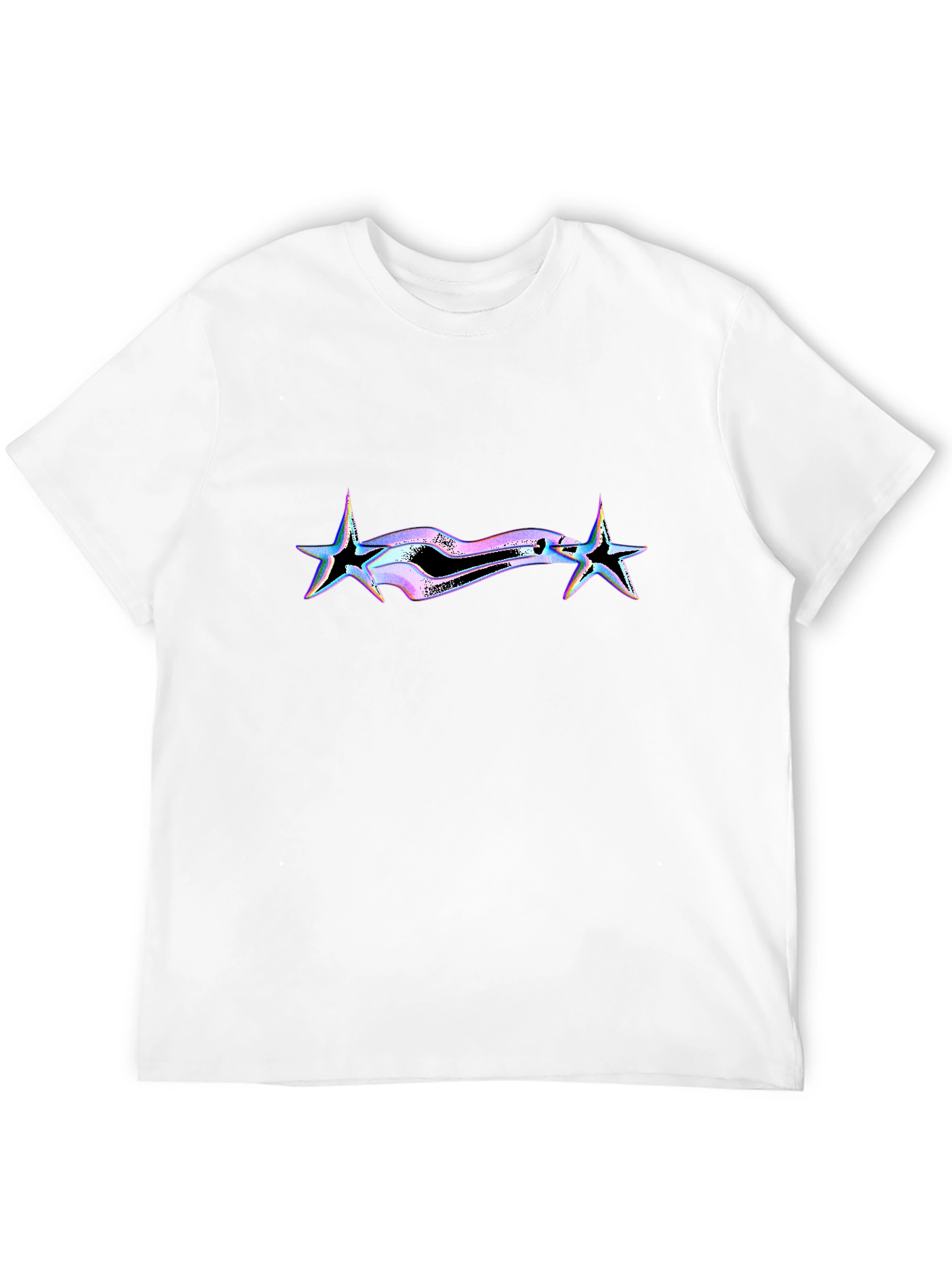 Edgy Black T-Shirt with Star Graphic