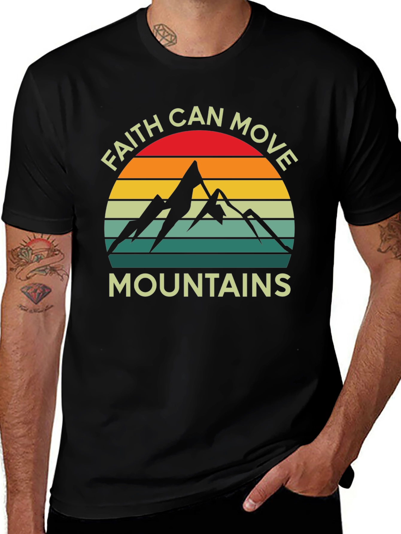 Faith Can Move Mountains Graphic T-Shirt