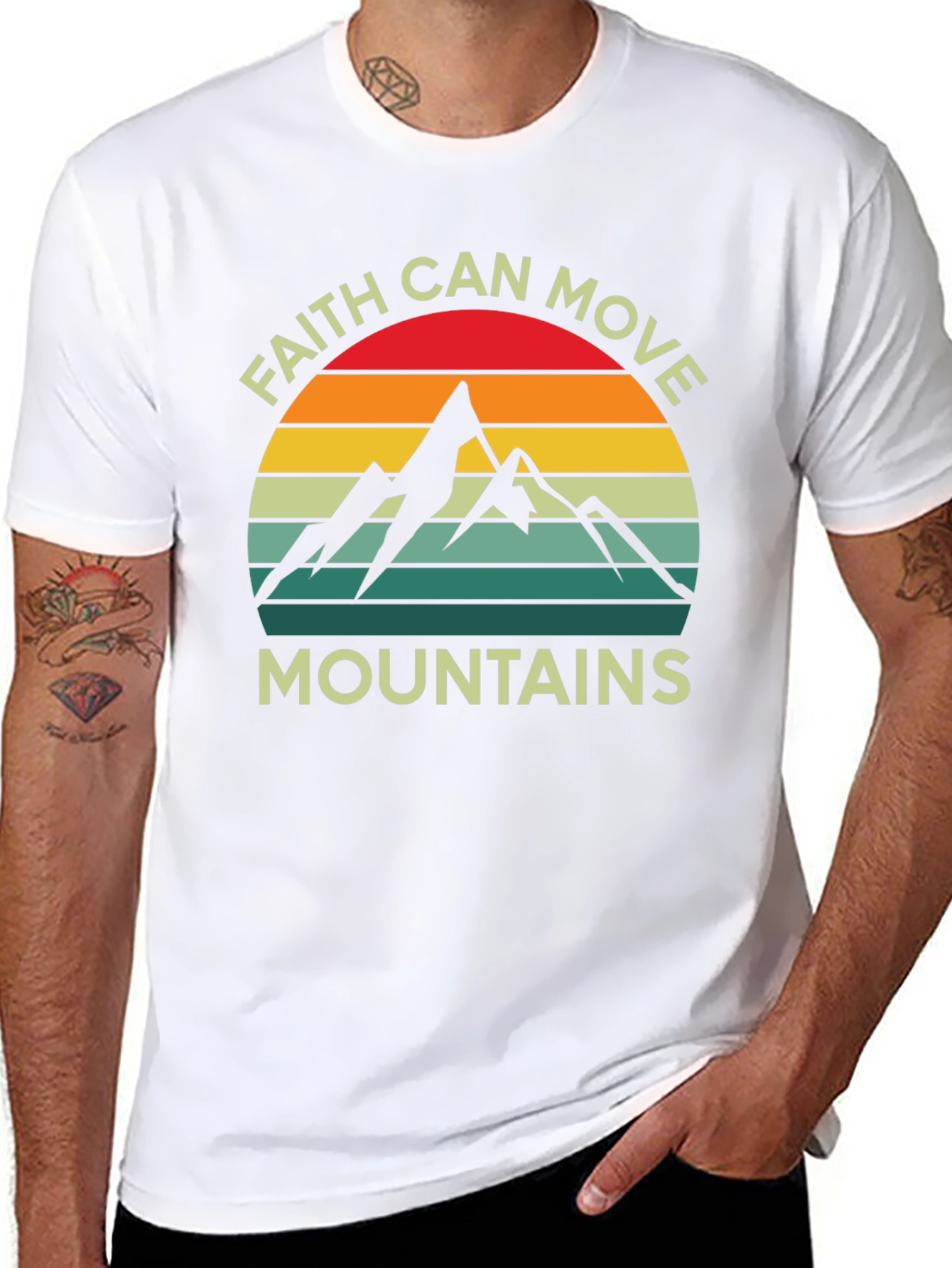 Faith Can Move Mountains Graphic T-Shirt