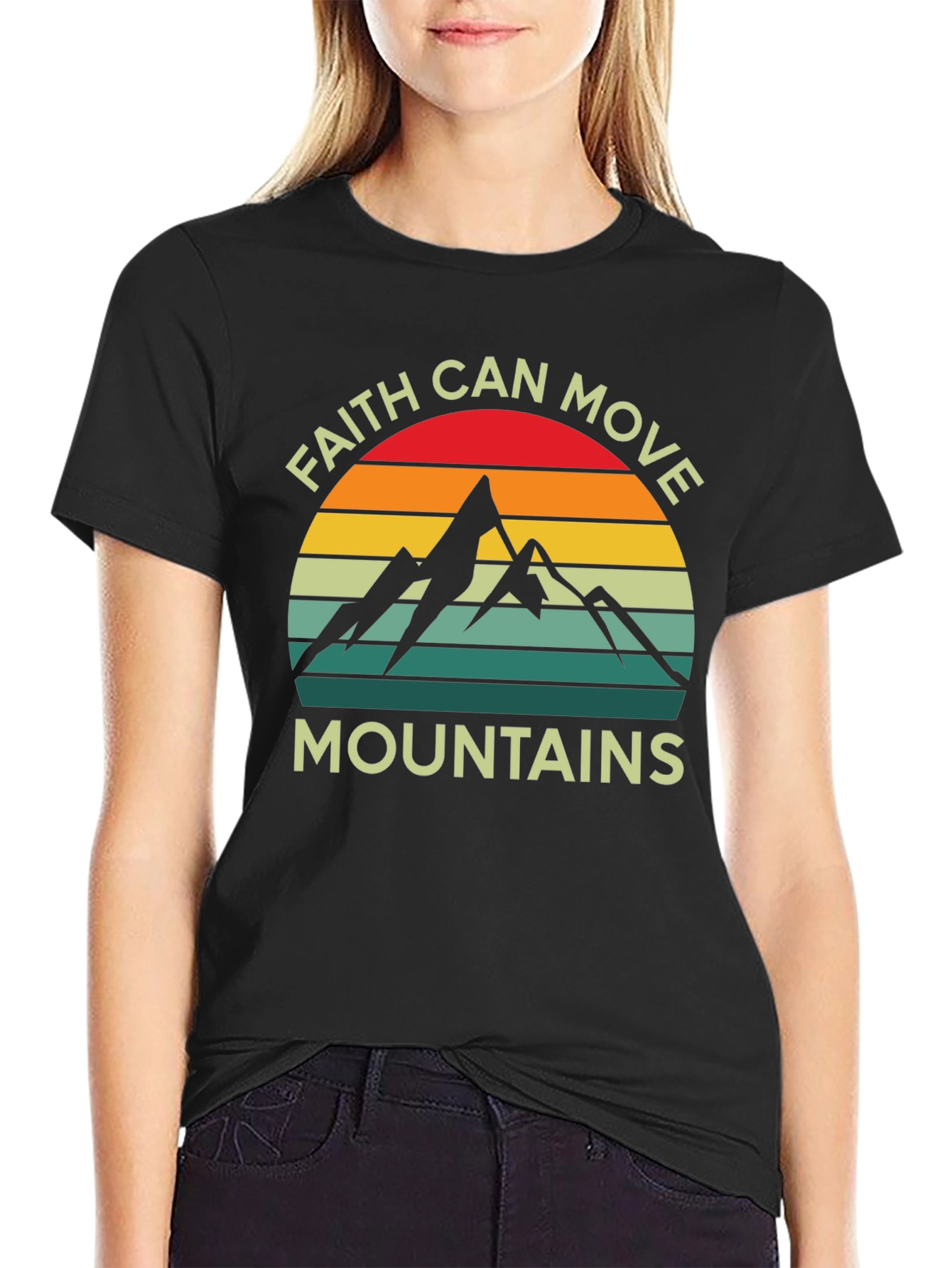 Faith Can Move Mountains Graphic T-Shirt