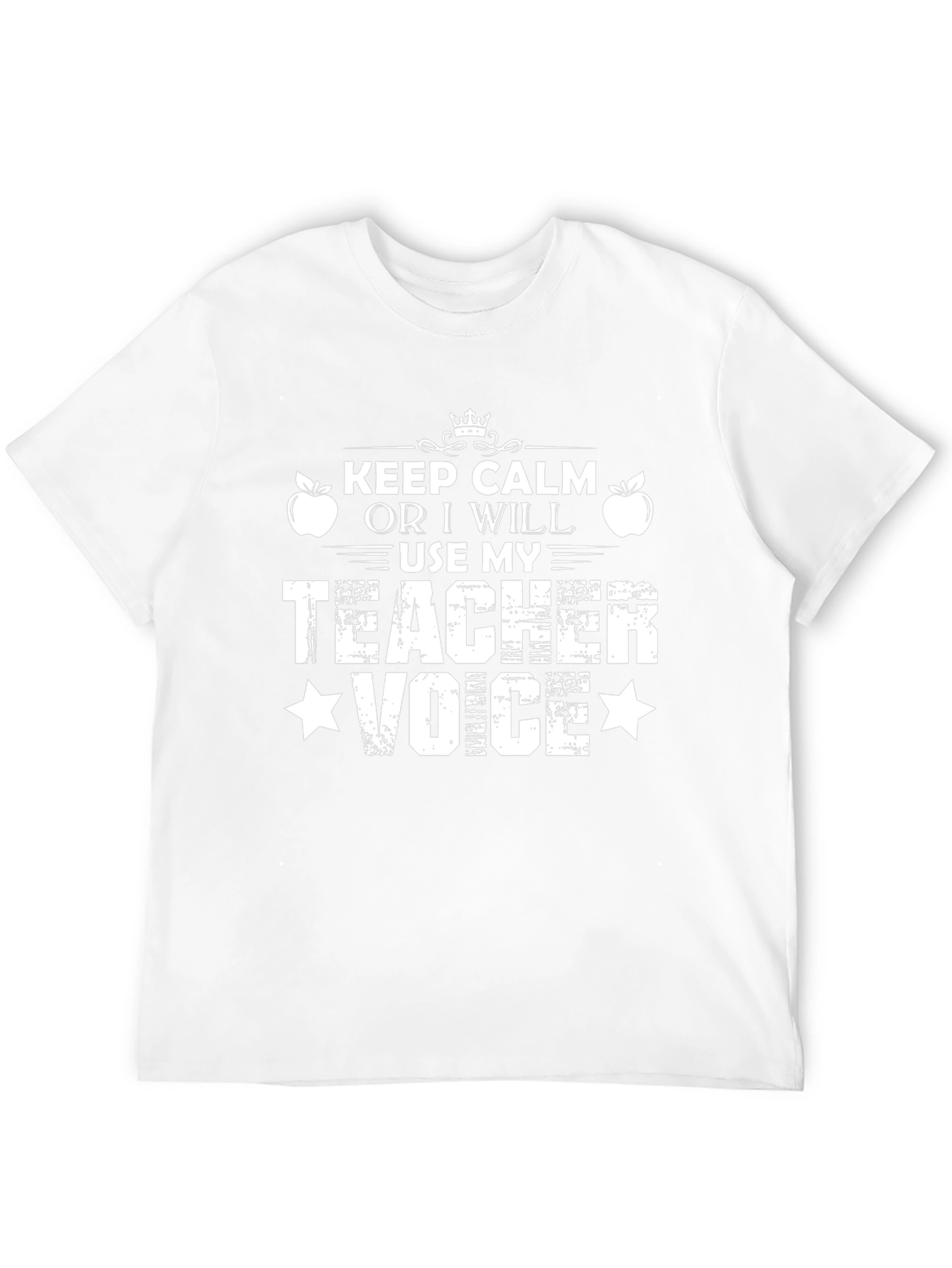 Keep Calm Teacher Voice T-Shirt - Black